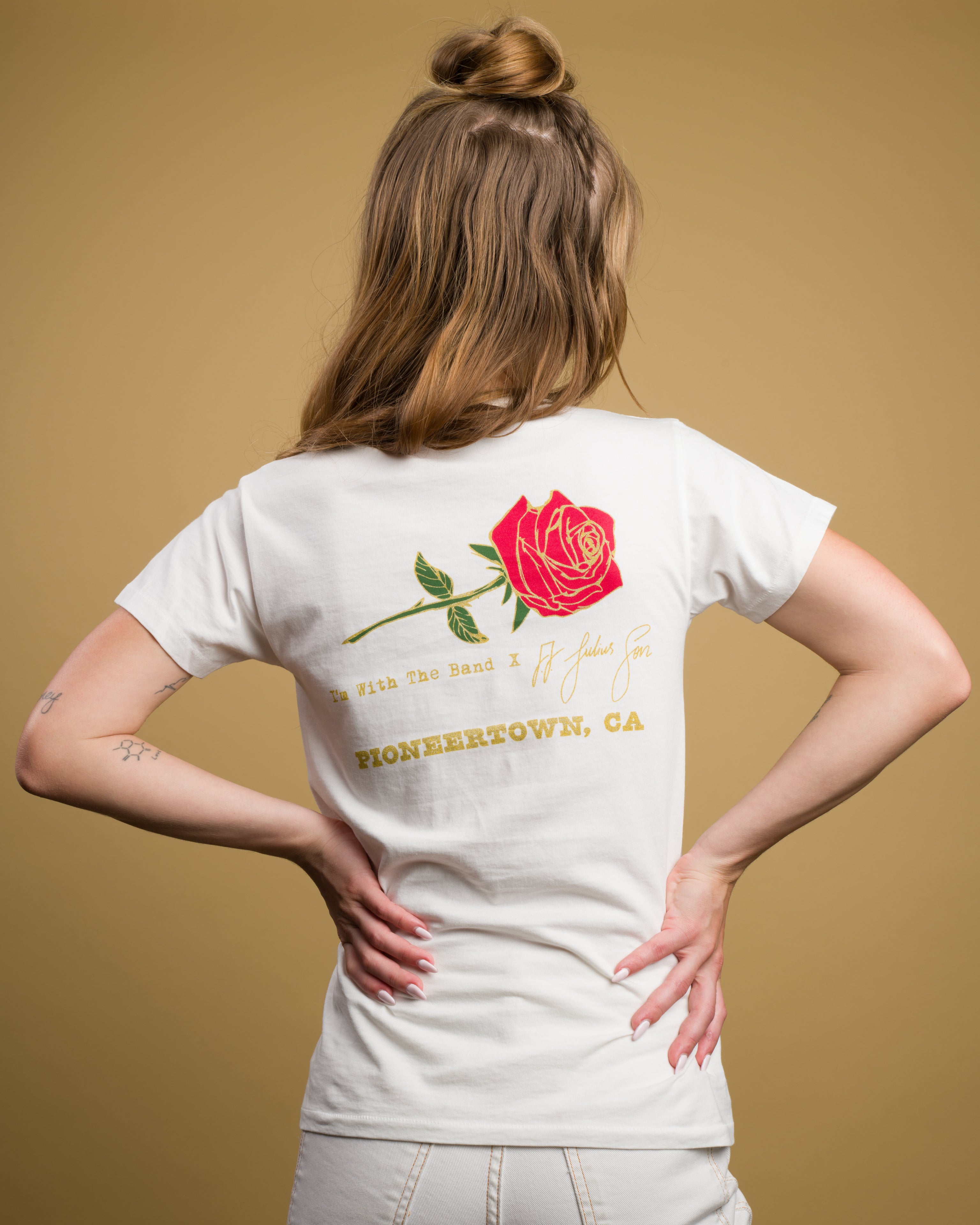 IWTB X JJ JULIUS SON LTD Rose Pocket Tee