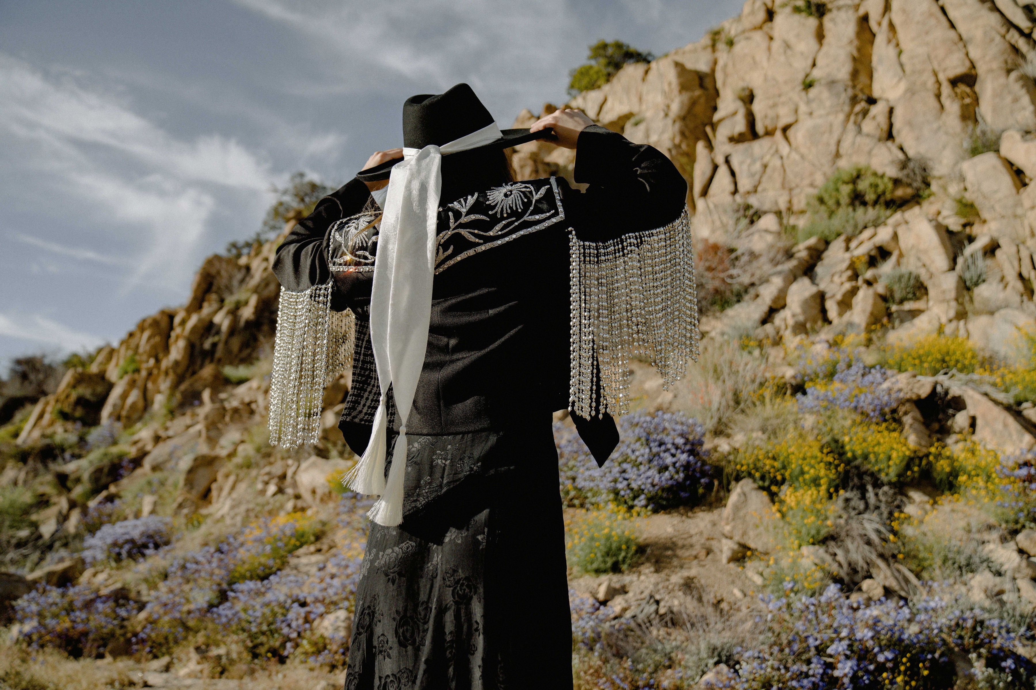 Lonely Cowboy Tassel Scarf