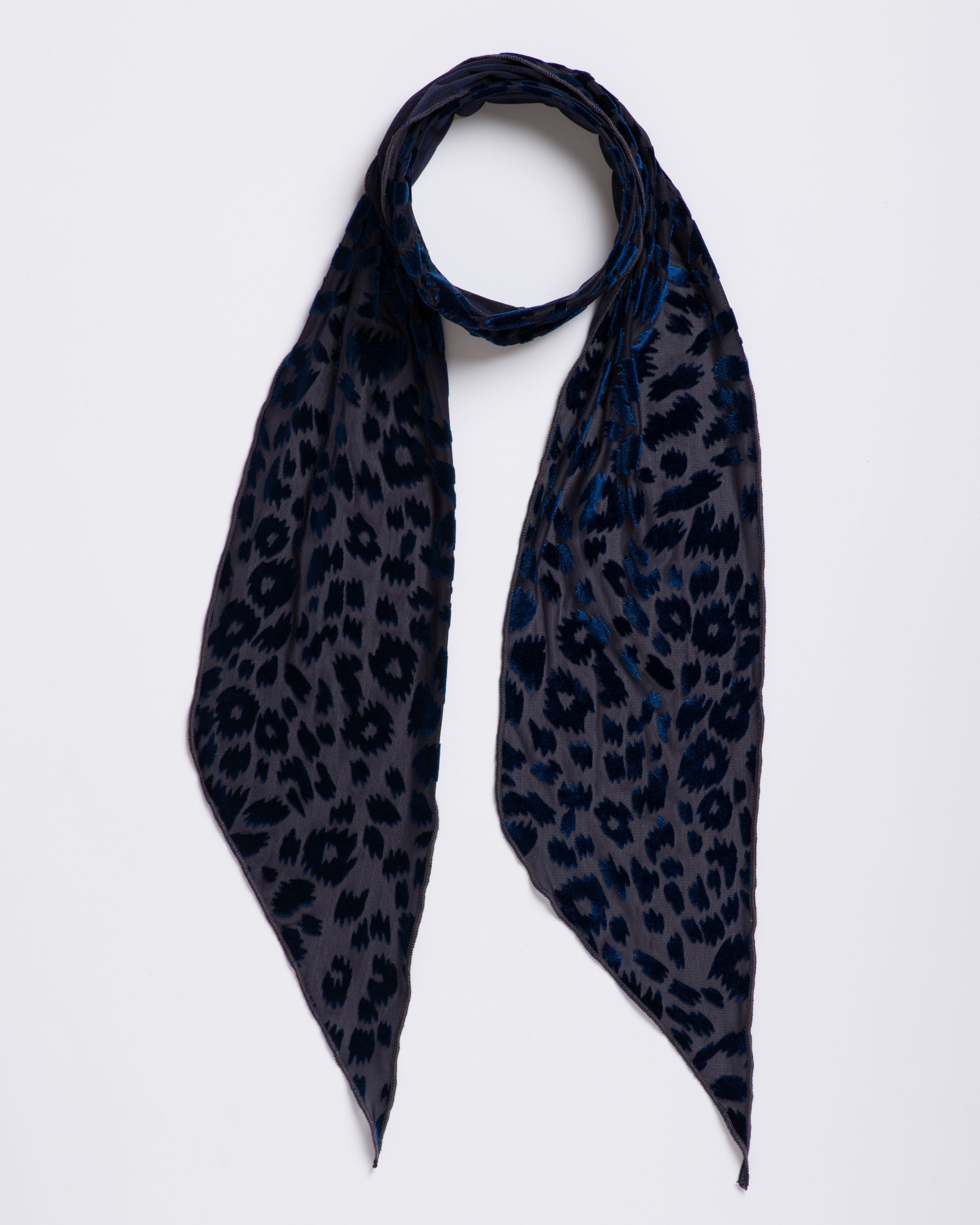 Foxey Lady: Blue - Skinny Scarf