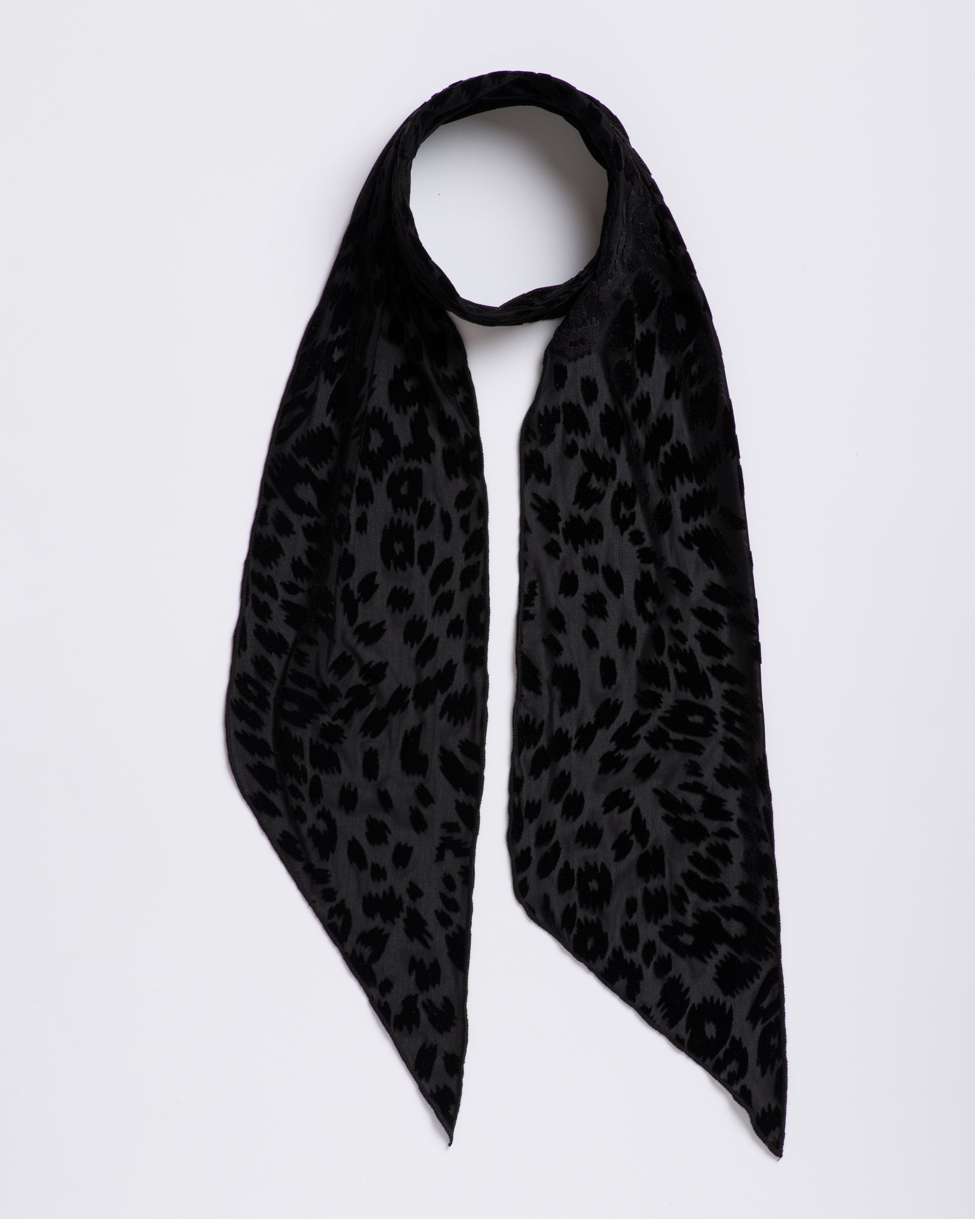 Foxey Lady: Black - Skinny Scarf
