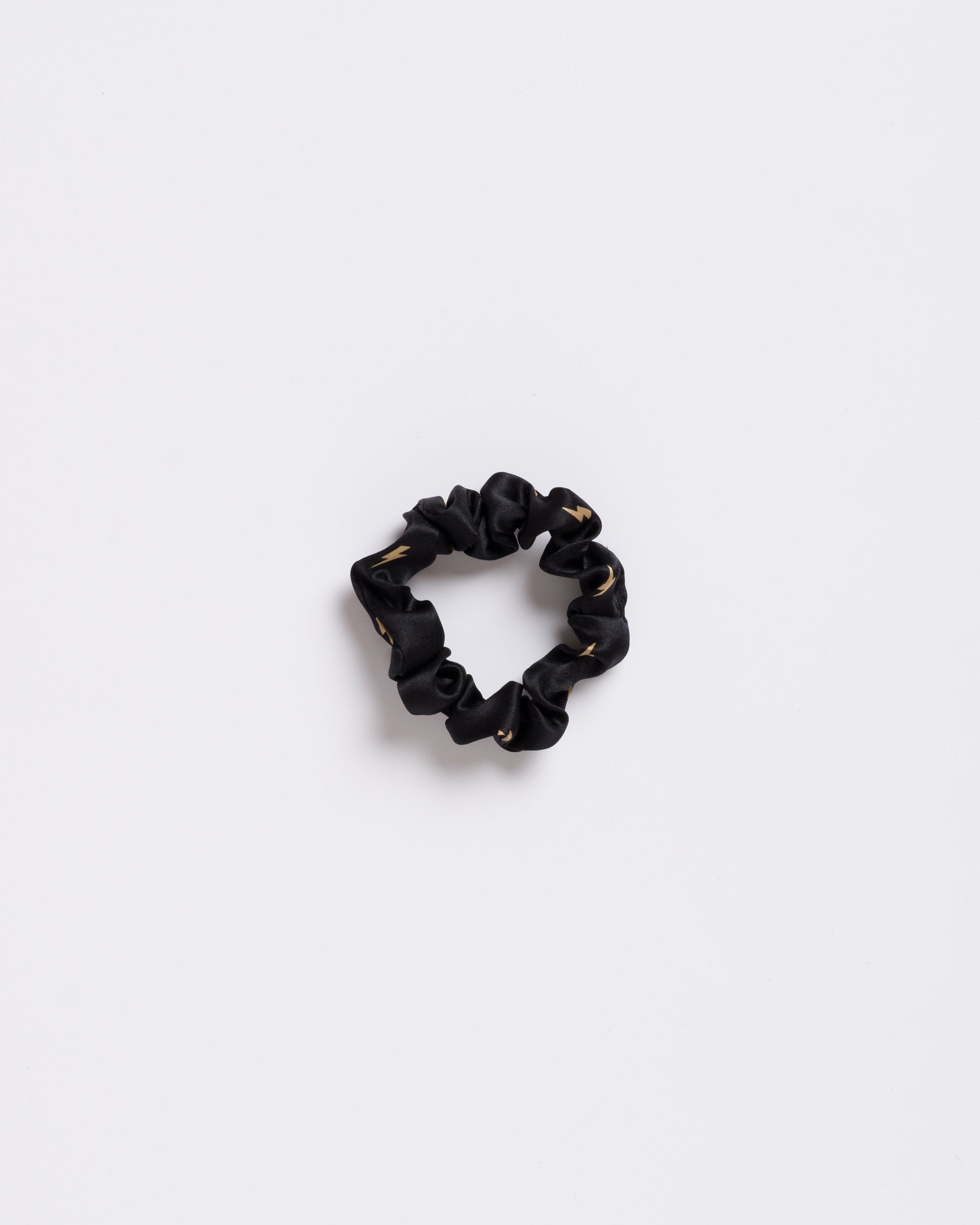 The Thunders: Black - Mini Scrunchie