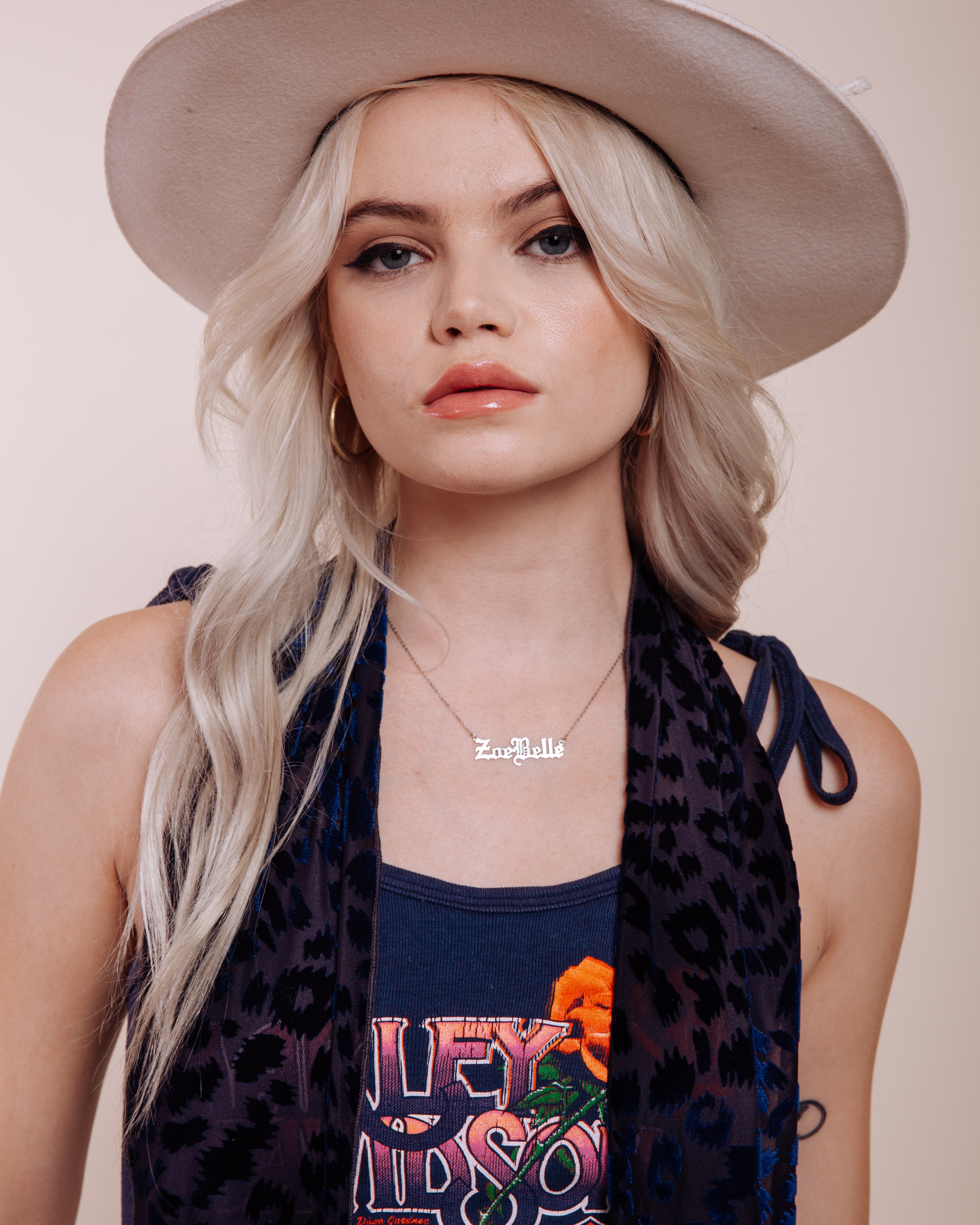 Foxey Lady: Blue - Skinny Scarf