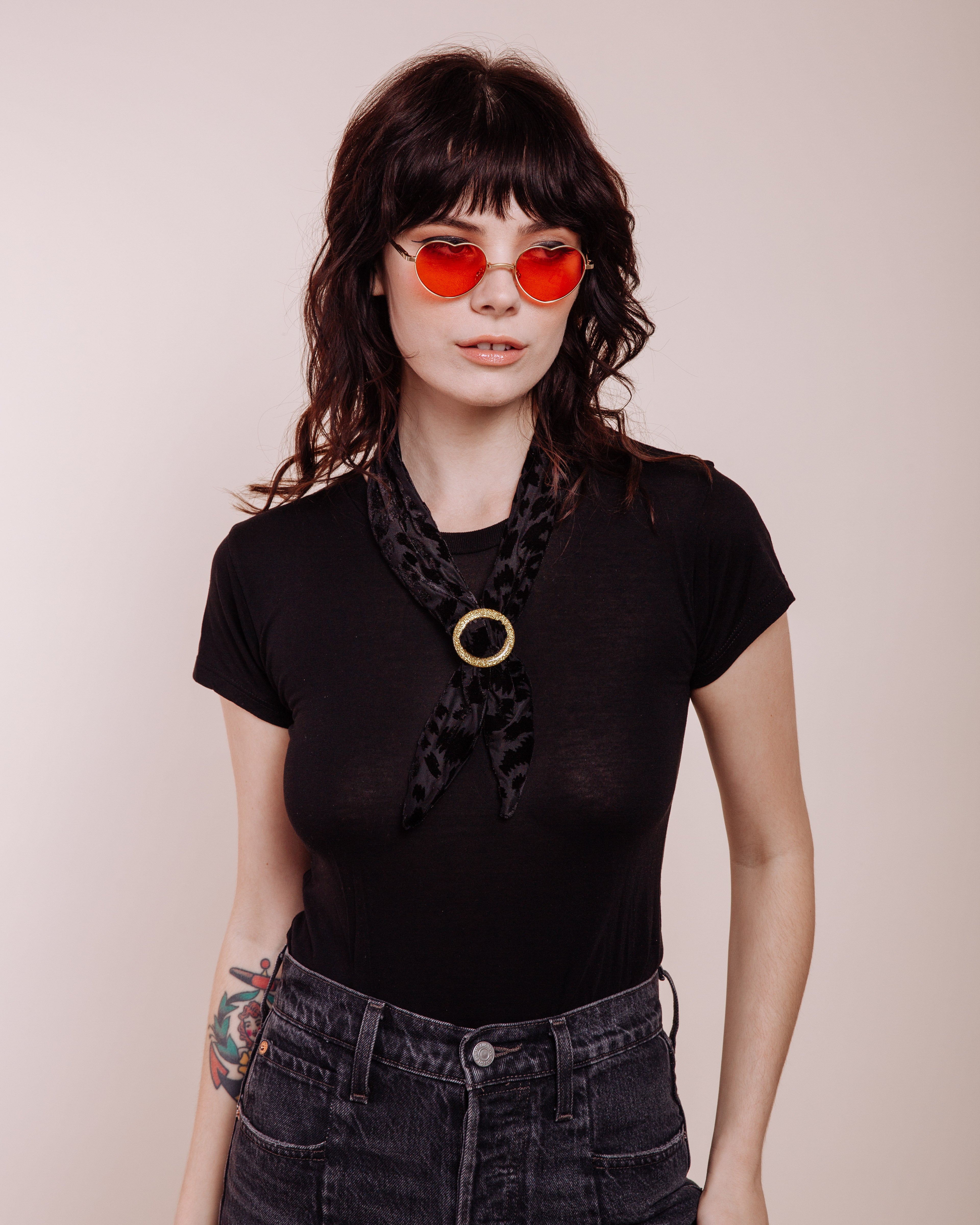 Foxey Lady: Black - Scarf Tie