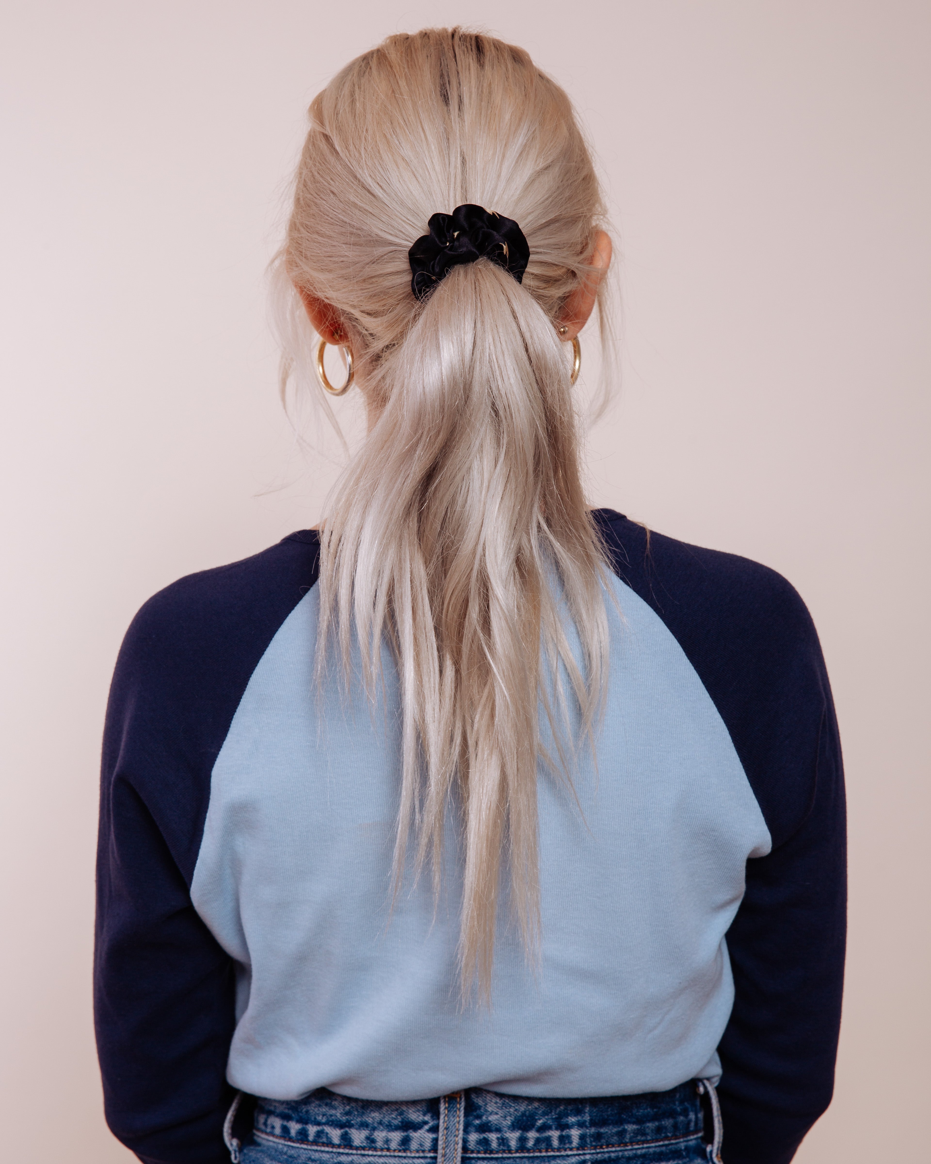 The Thunders: Black - Mini Scrunchie