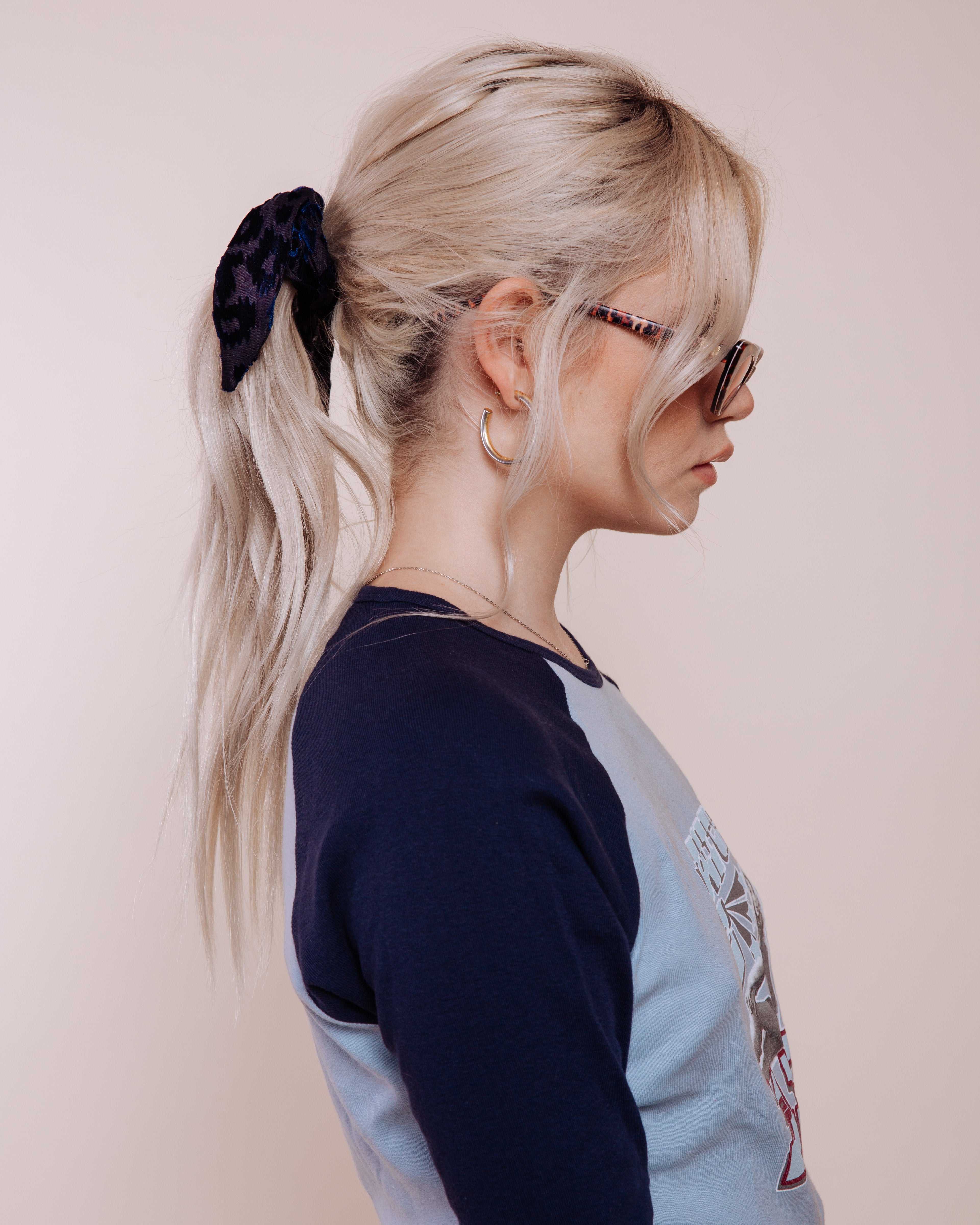 Foxey Lady: Blue - Scrunchie Tie