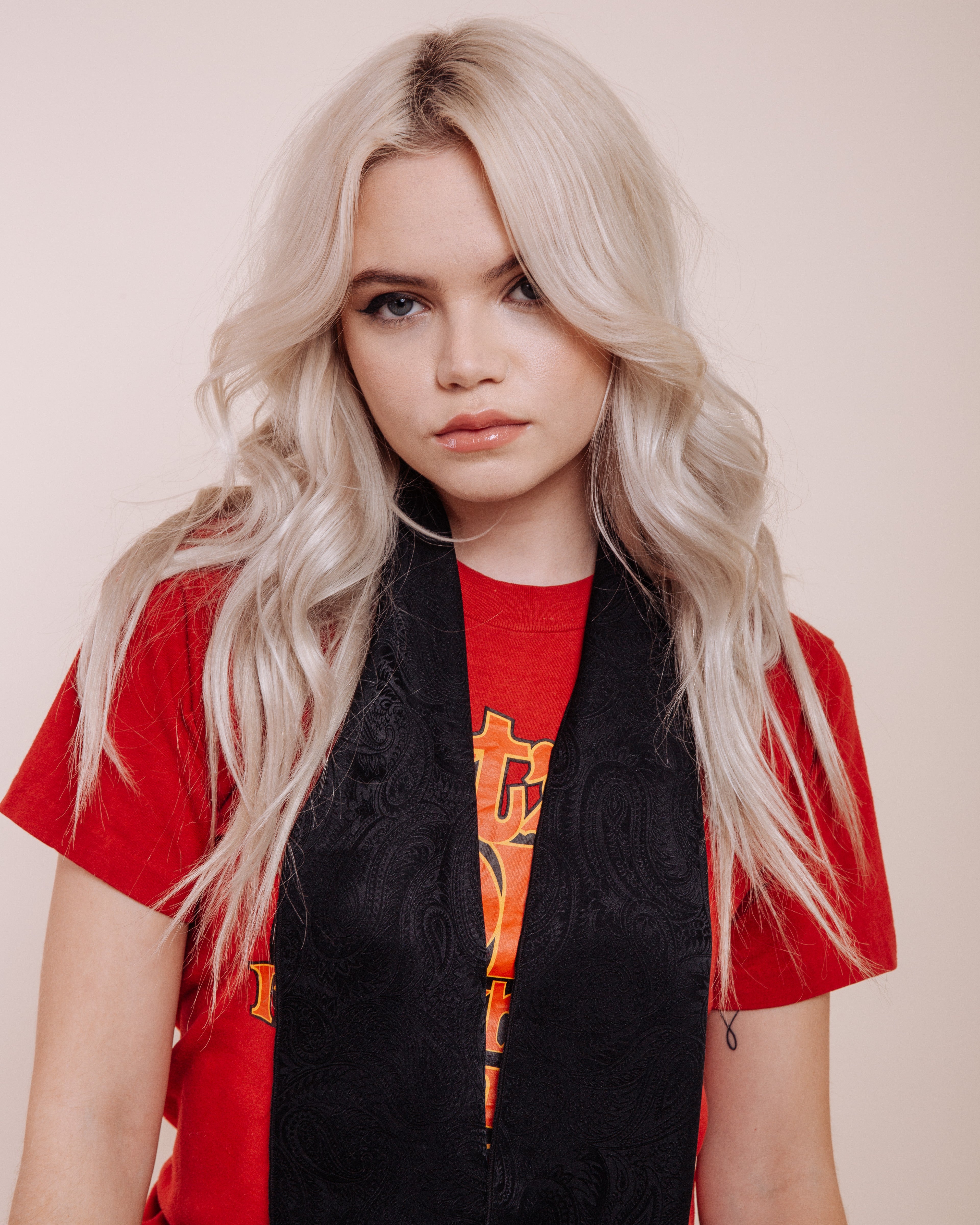 Baby Love: Black - Skinny Scarf