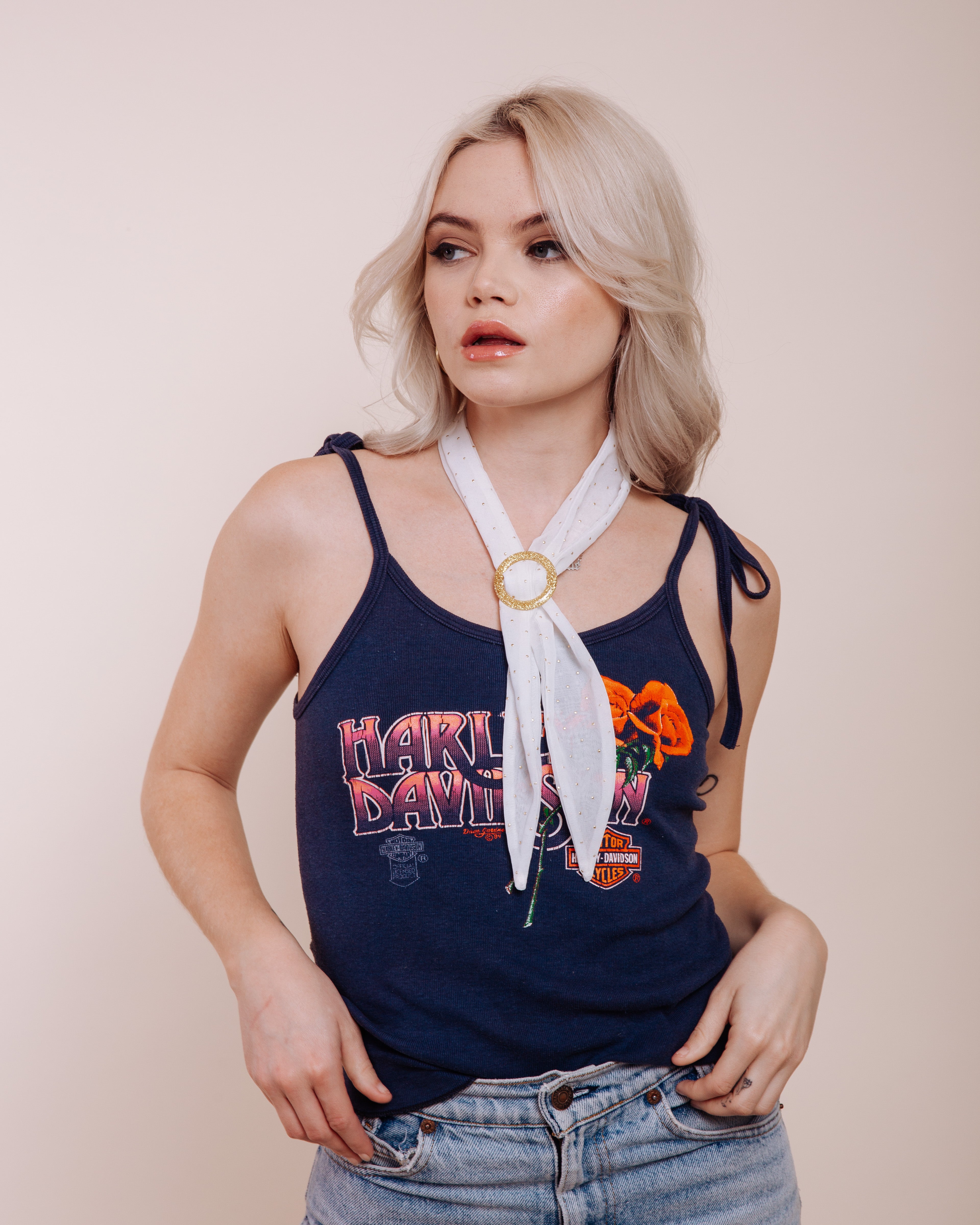 Gold Glitzy Scarf Slide