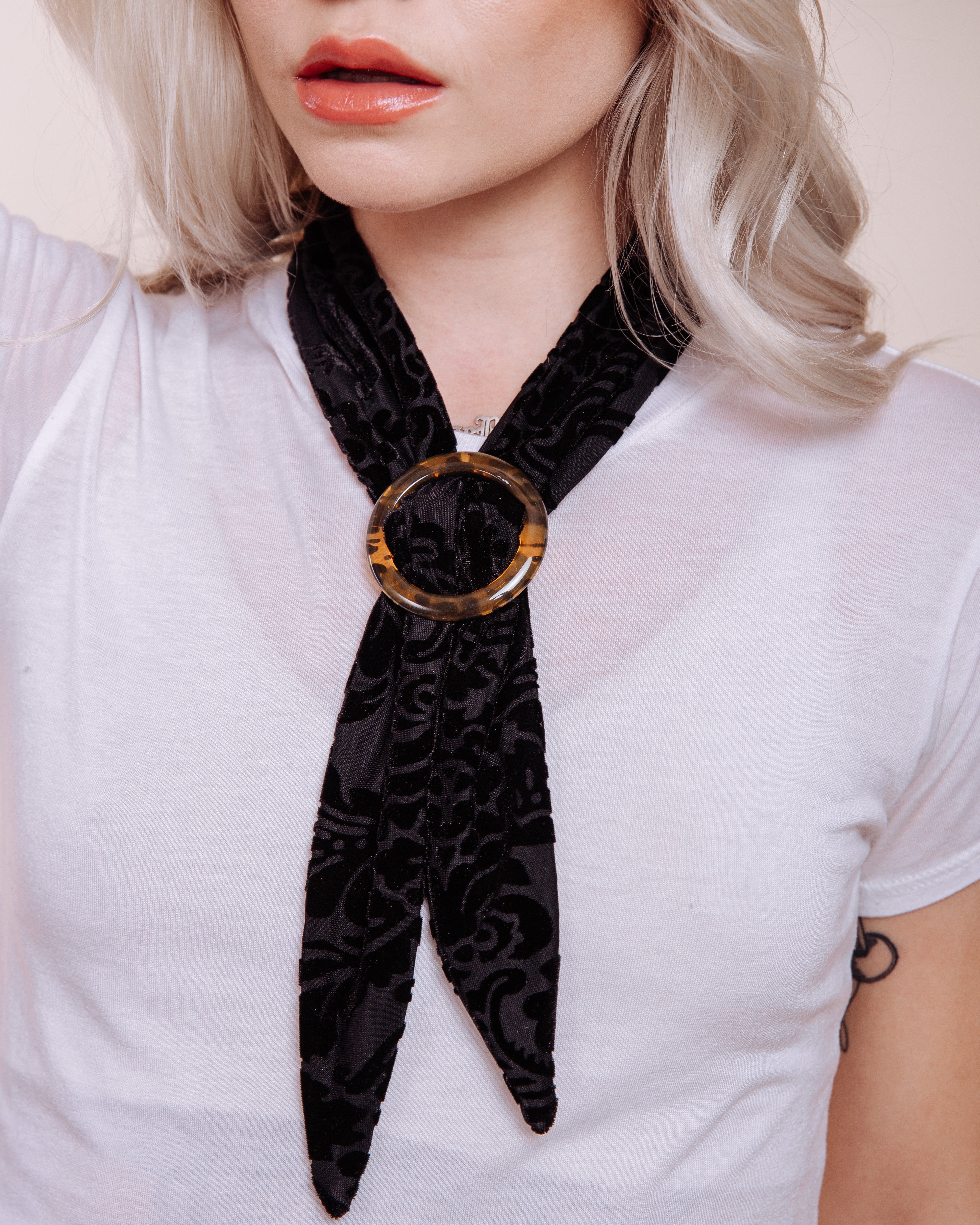 Tortoise Shell Scarf Slide