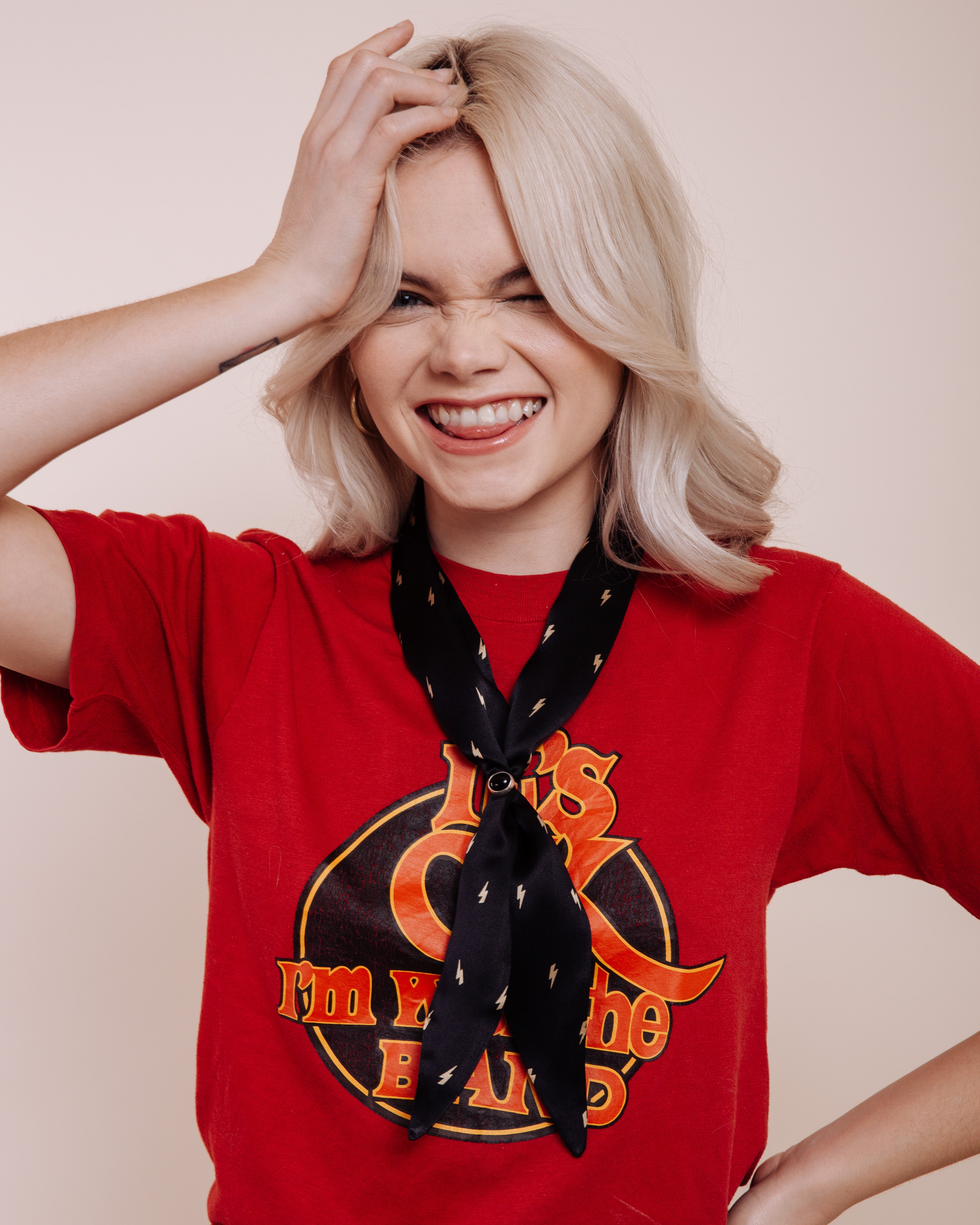 The Thunders: Black - Scarf Tie