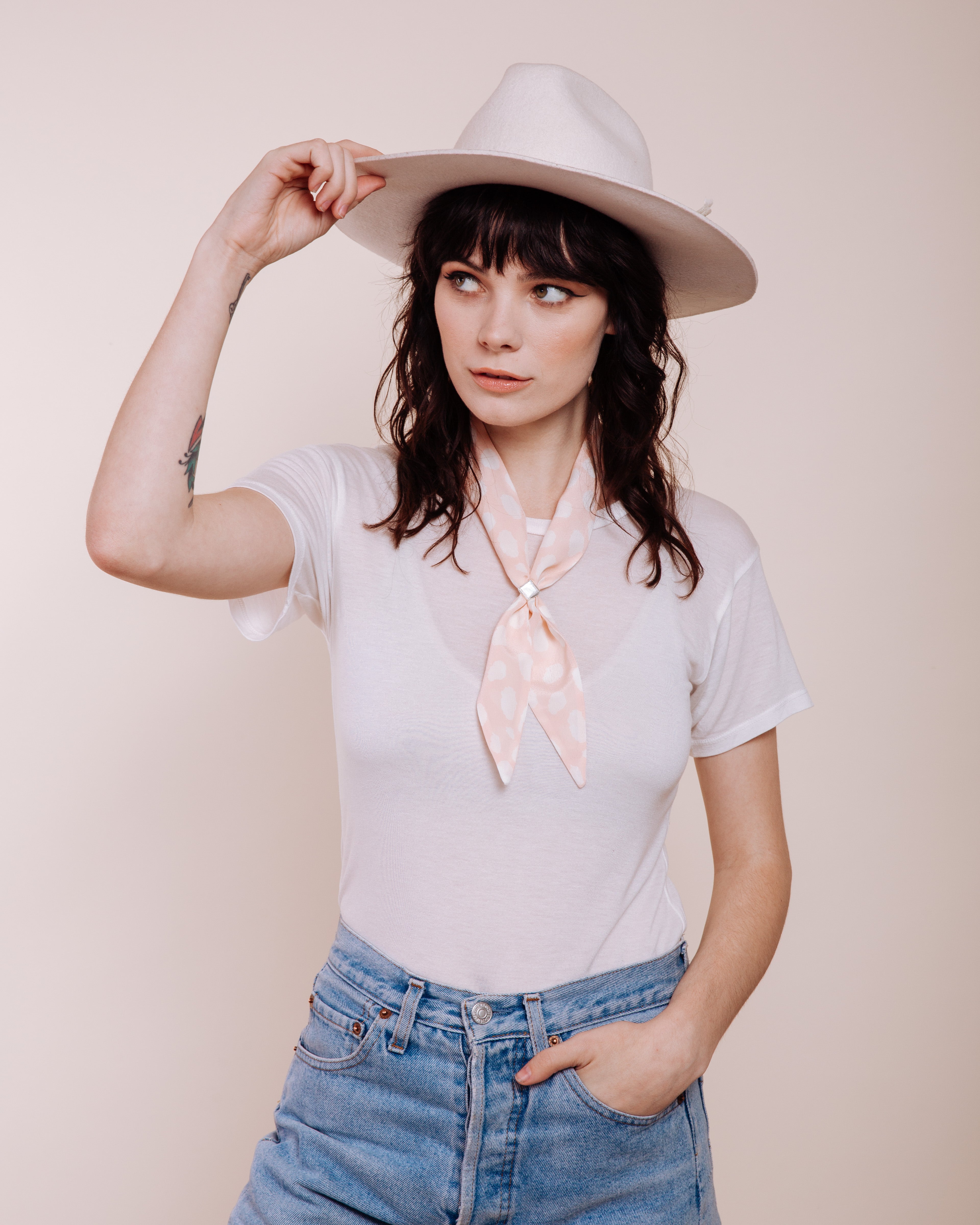 Devil in Disguise: Blush - Scarf Tie