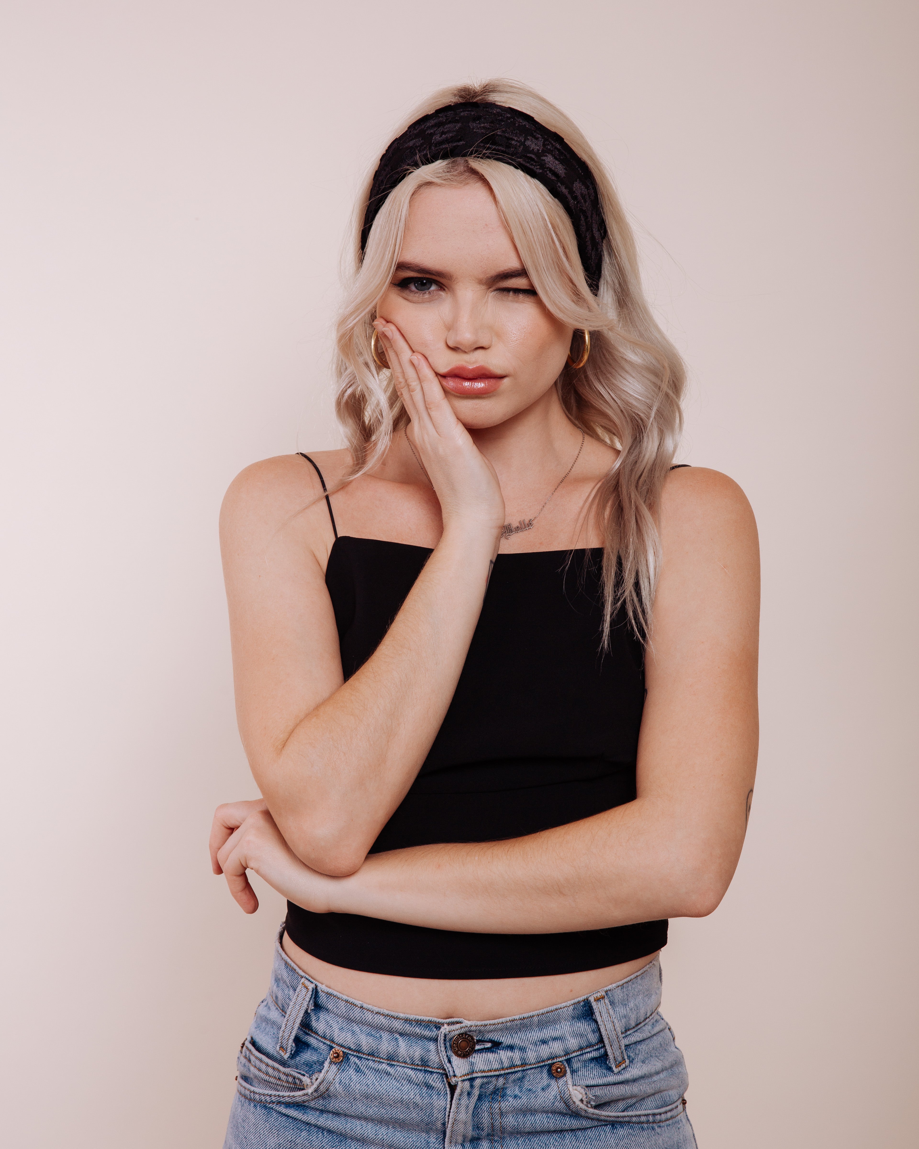 Foxey Lady: Black - Headband
