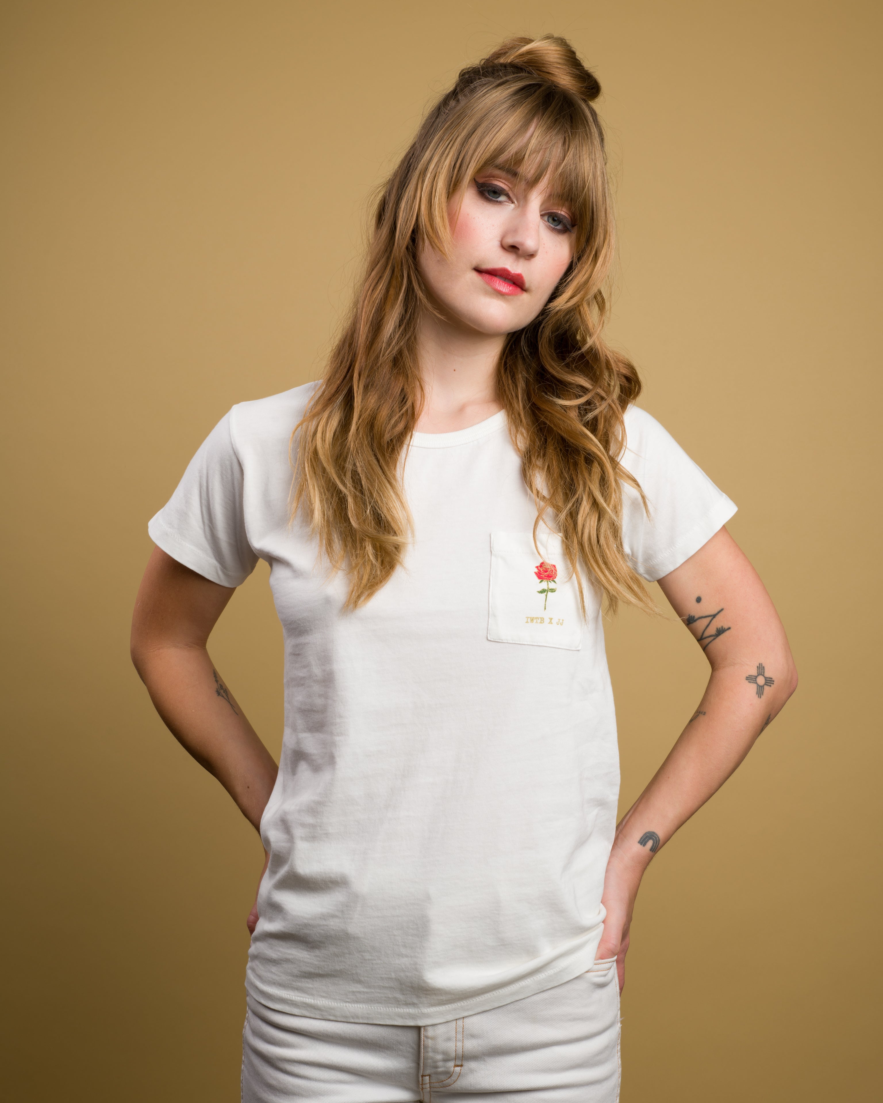 IWTB X JJ JULIUS SON LTD Rose Pocket Tee