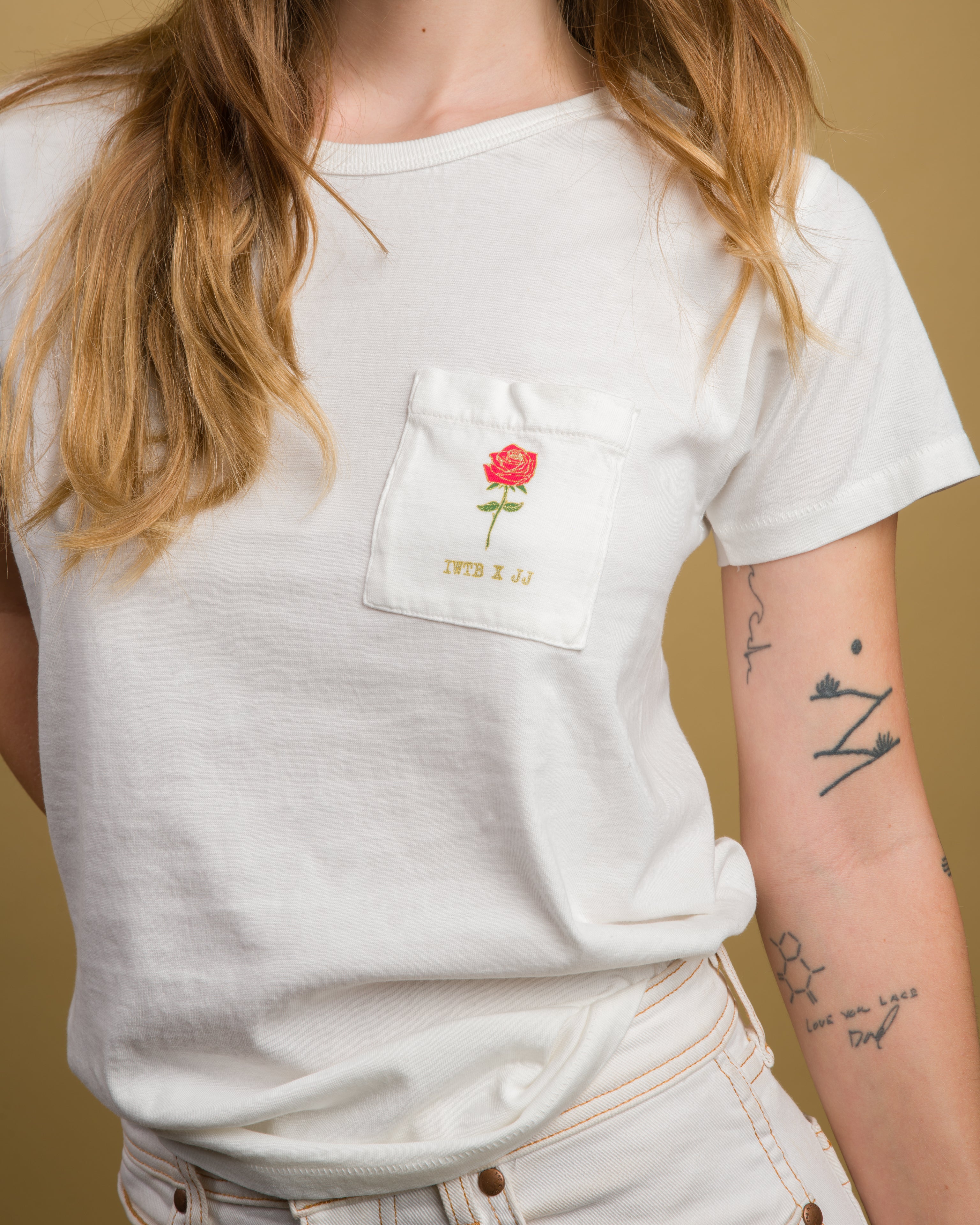 IWTB X JJ JULIUS SON LTD Rose Pocket Tee