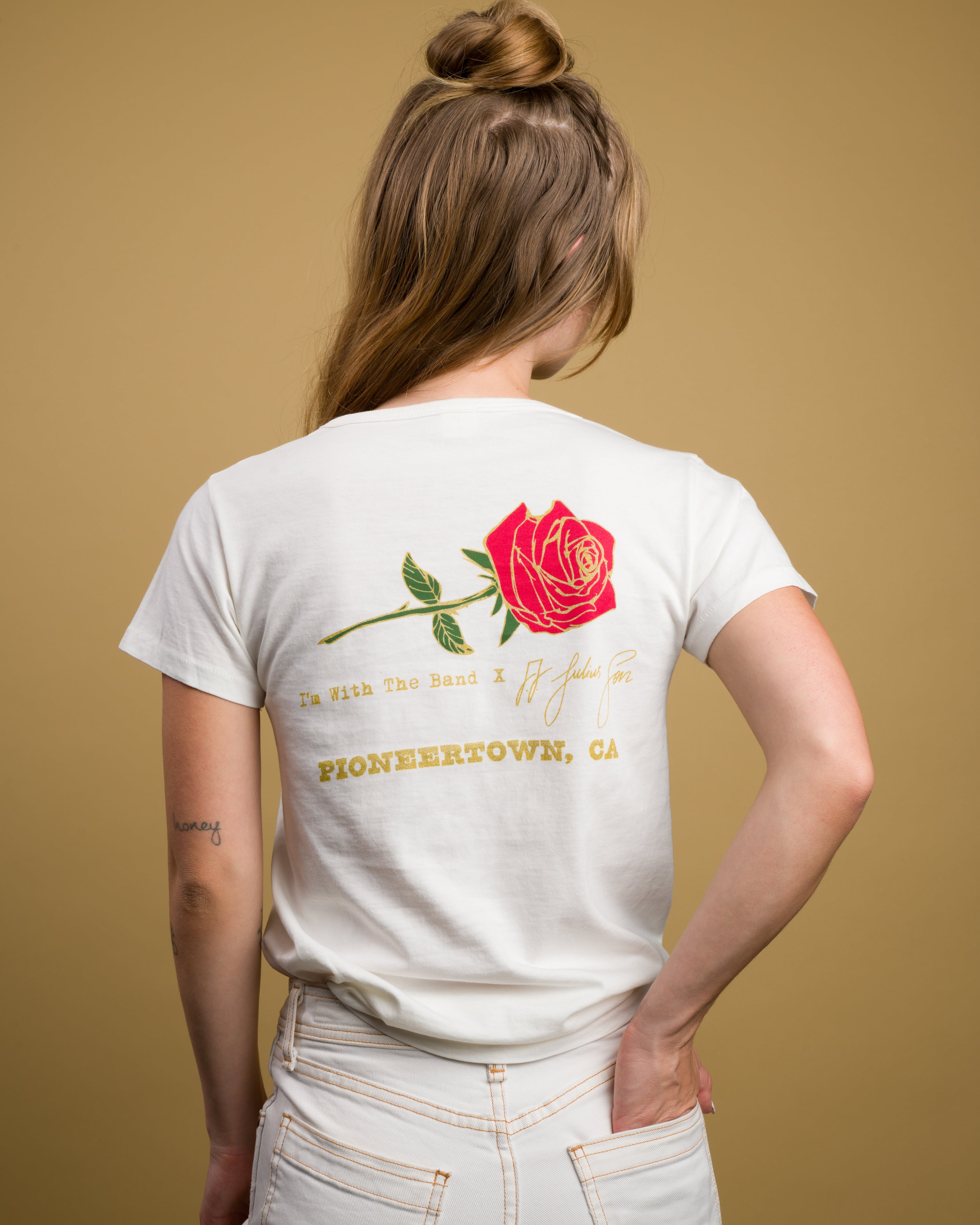 IWTB X JJ JULIUS SON LTD Rose Pocket Tee