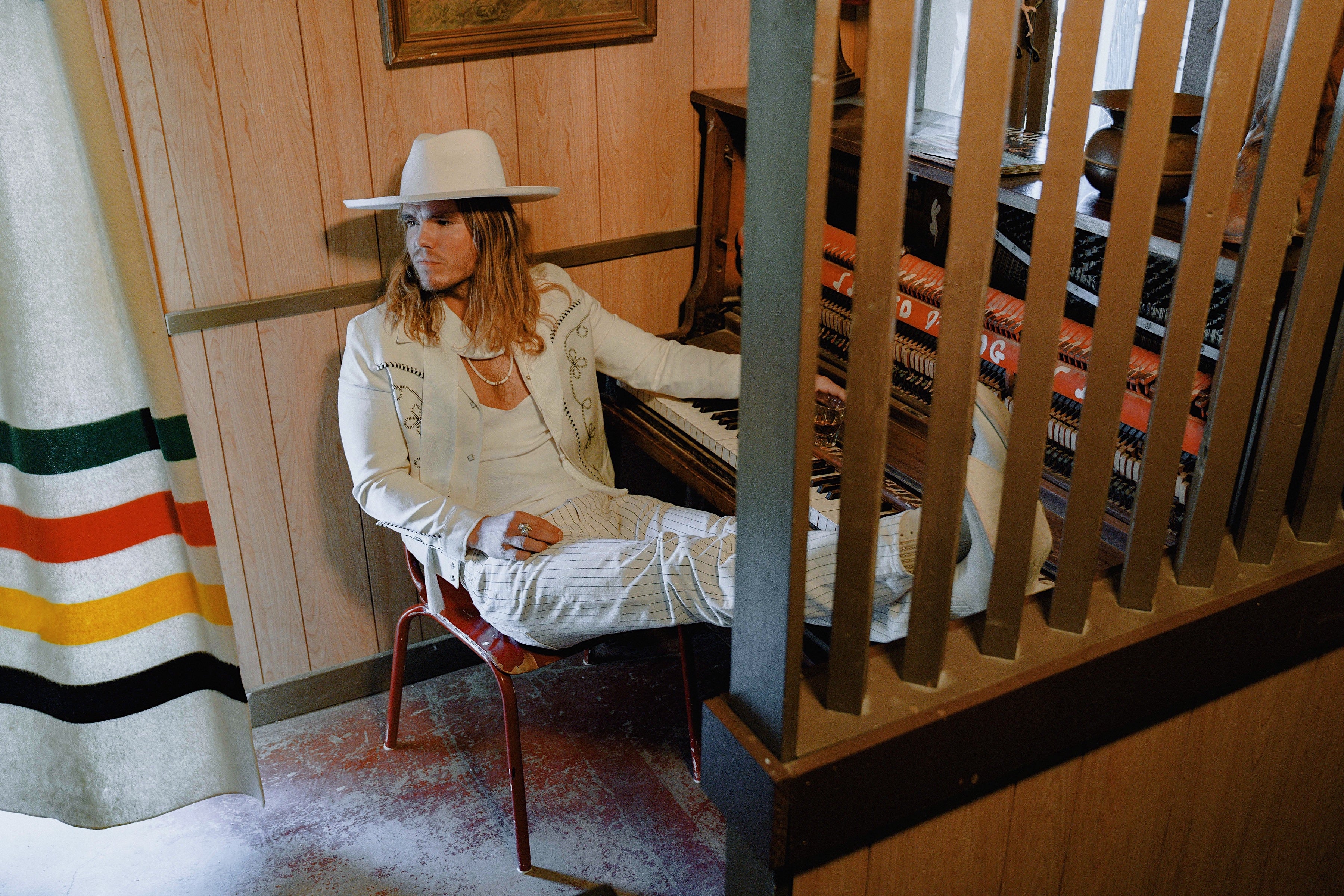 Lonely Cowboy Tassel Scarf