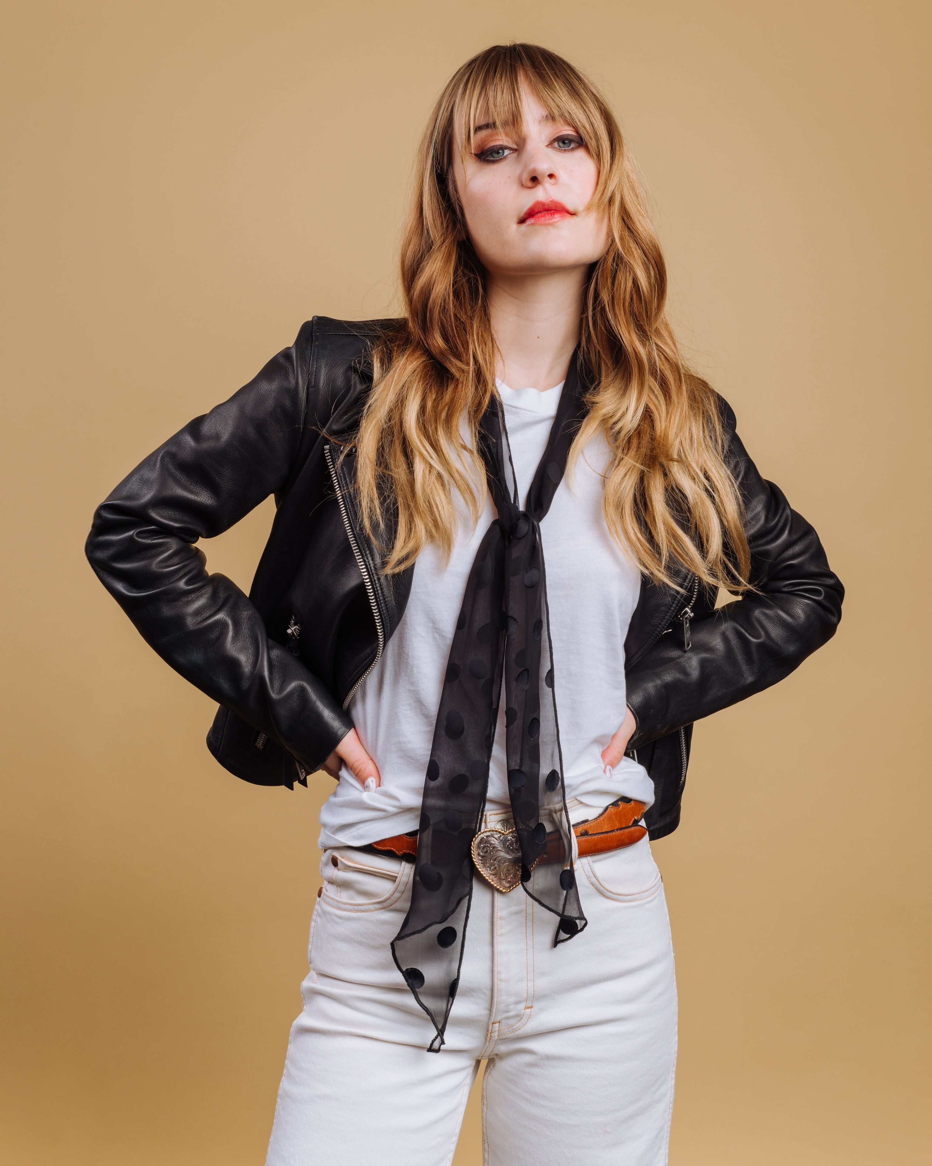 The Johansen - Black Skinny Scarf