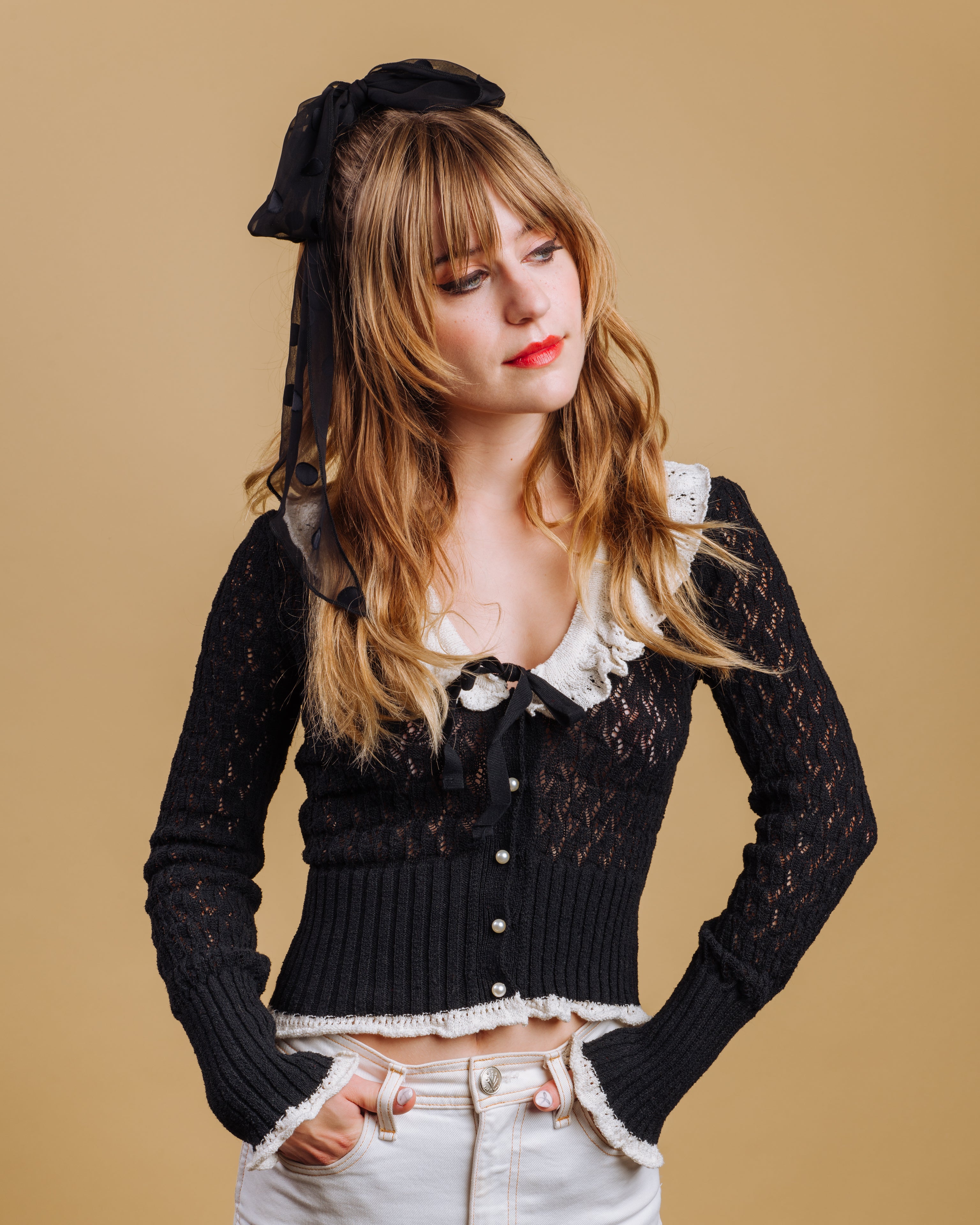 The Johansen - Black Skinny Scarf