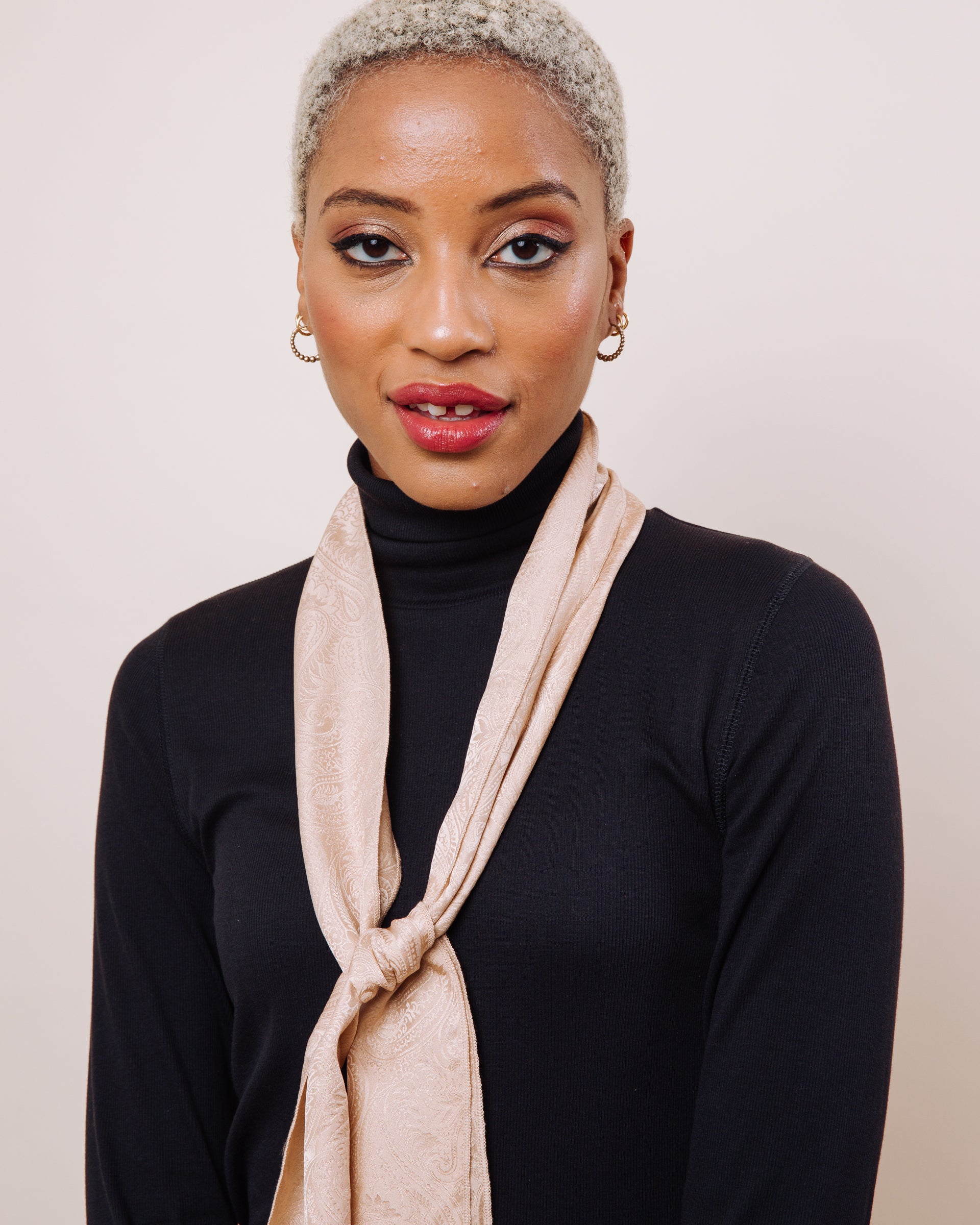 Baby Love: Nude - Skinny Scarf