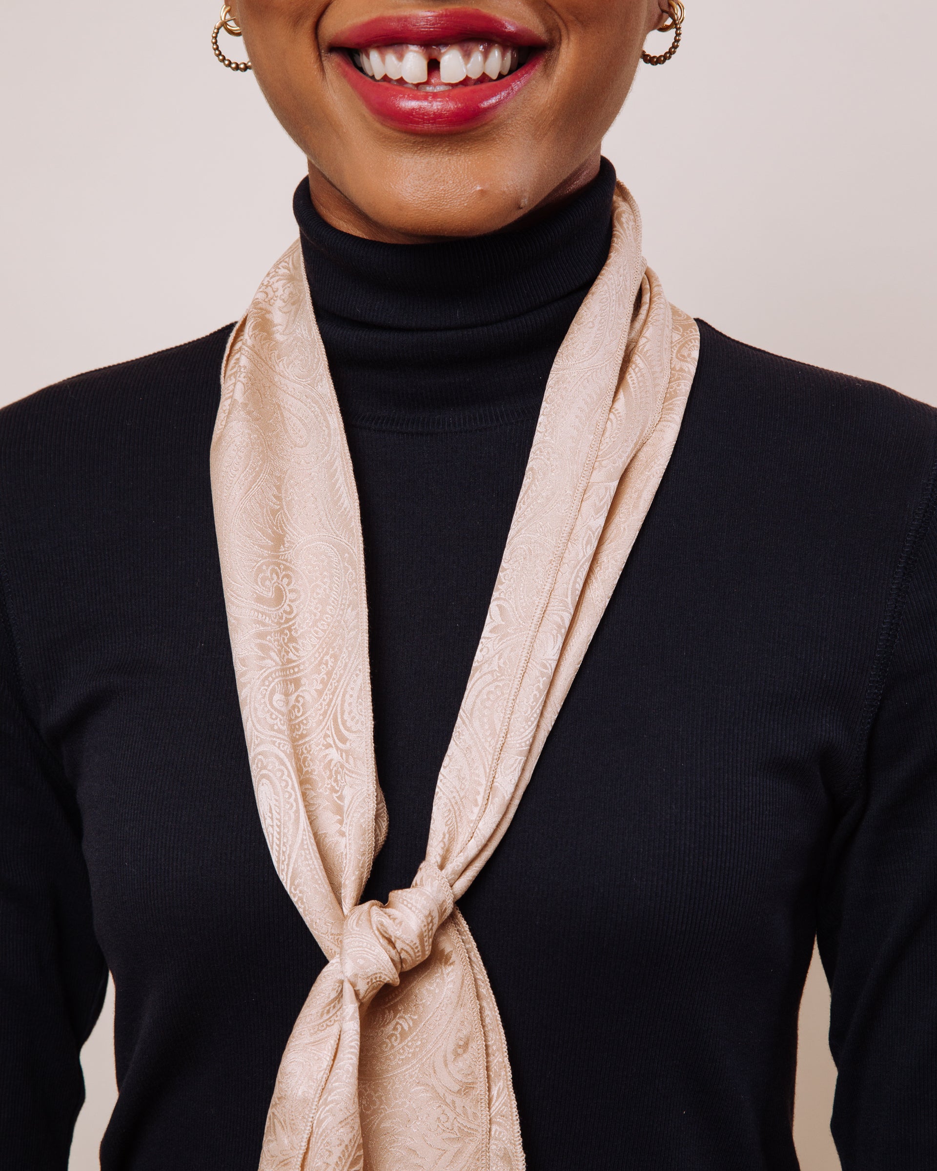 Baby Love: Nude - Skinny Scarf