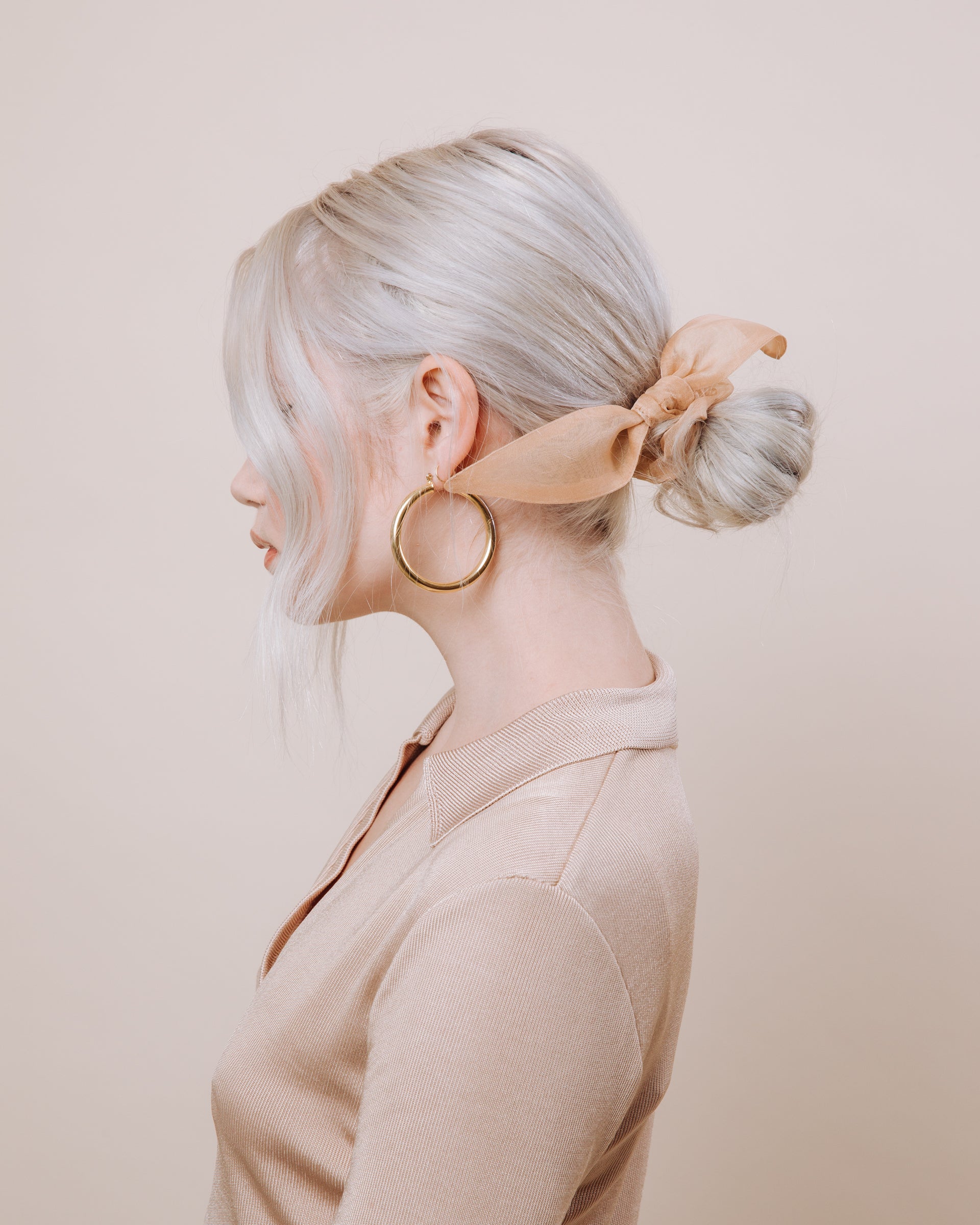 Susie Q: Peach - Scrunchie Tie