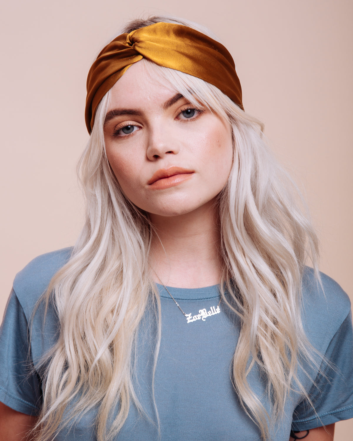 Silk Headwrap - Golden Canyon deals