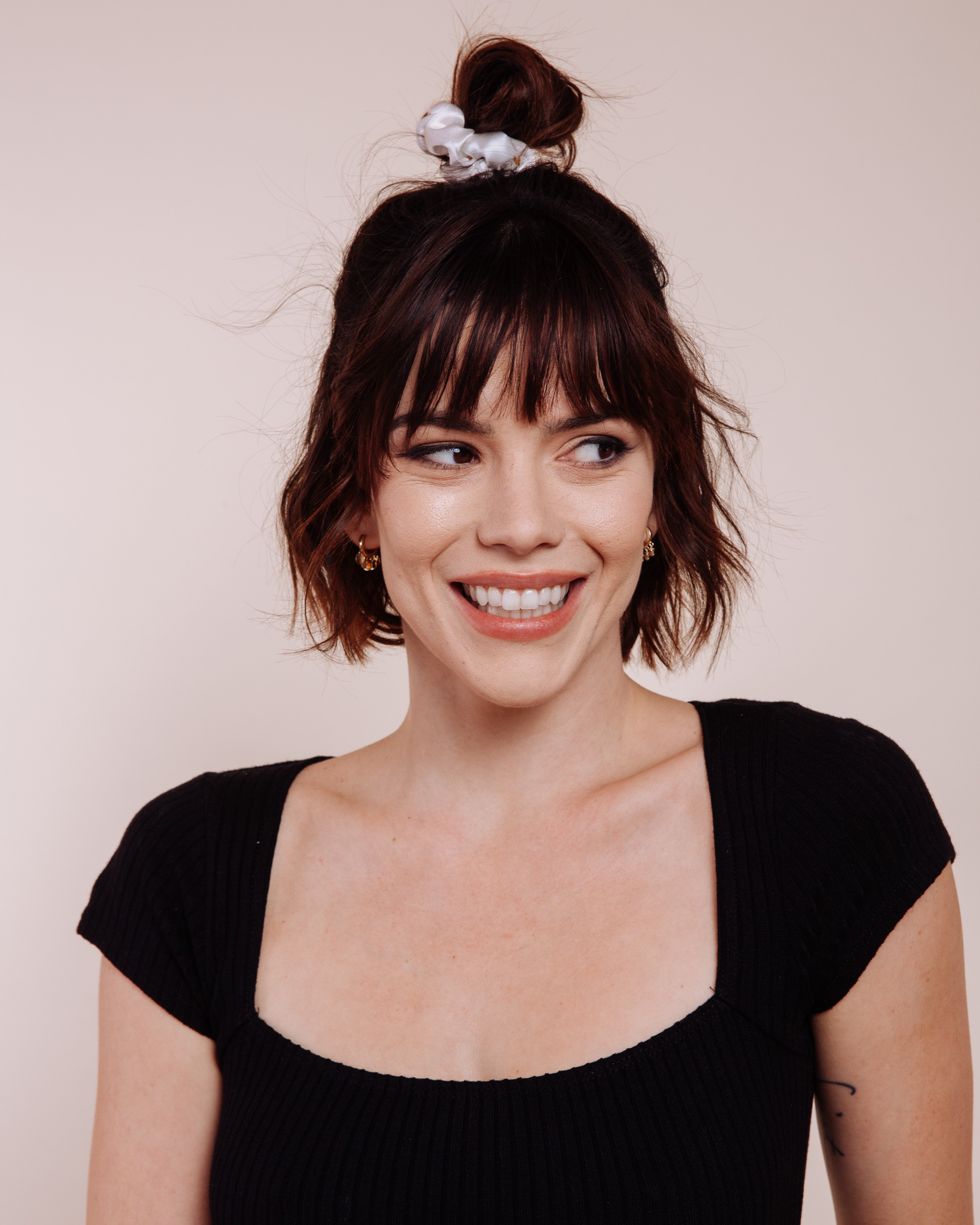 The Thunders: White - Mini Scrunchie