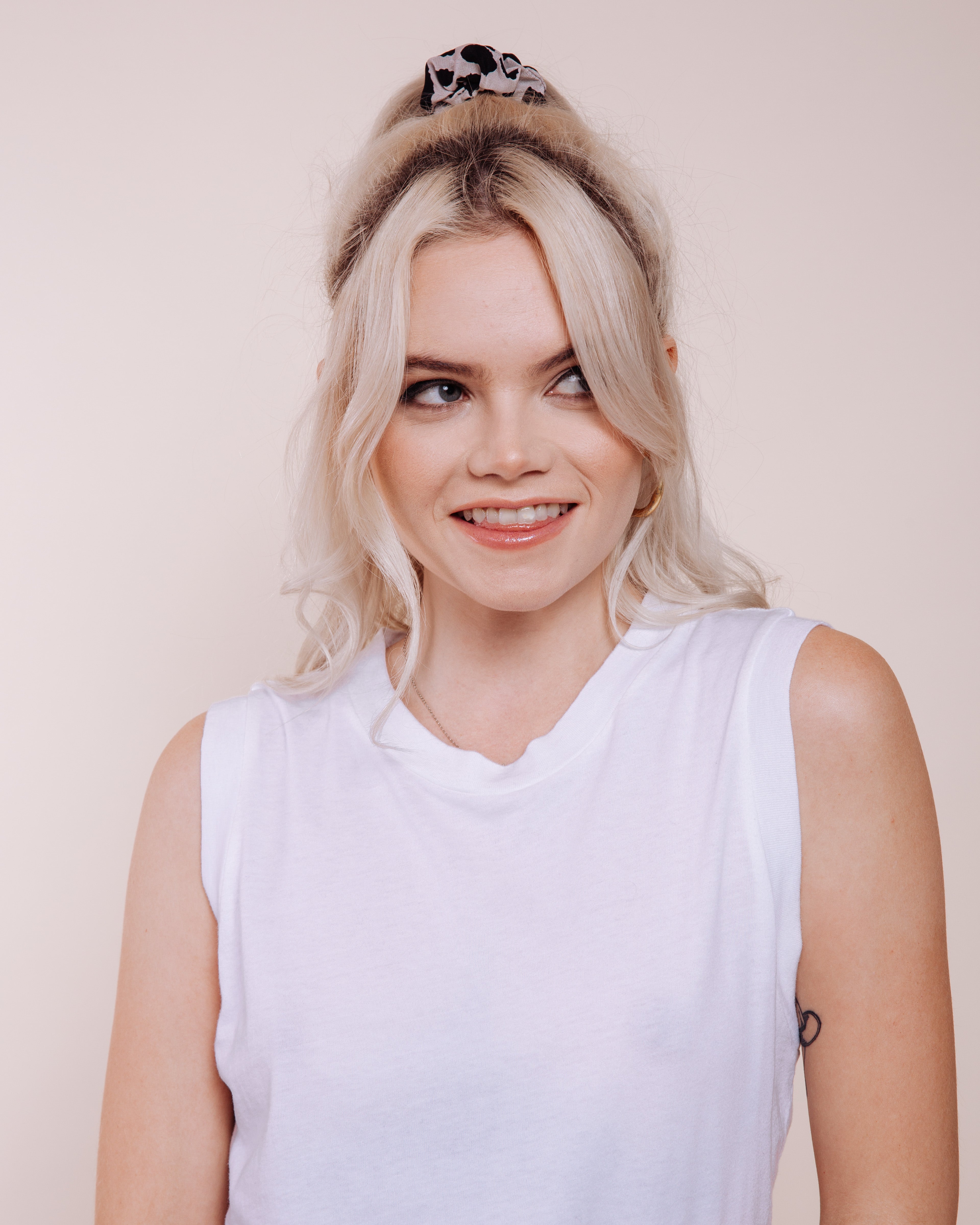 Devil in Disguise: Silver - Mini Scrunchie