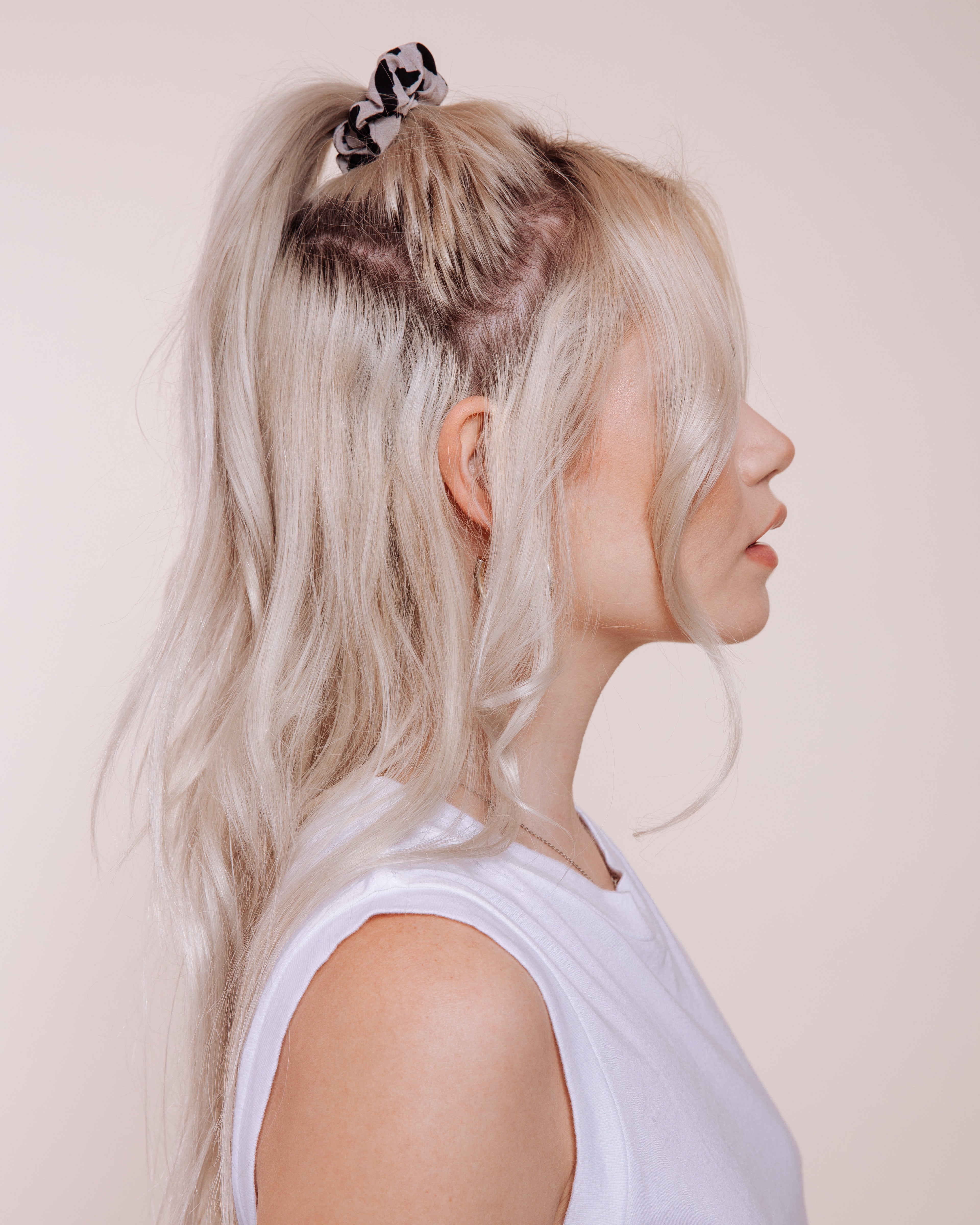 Devil in Disguise: Silver - Mini Scrunchie