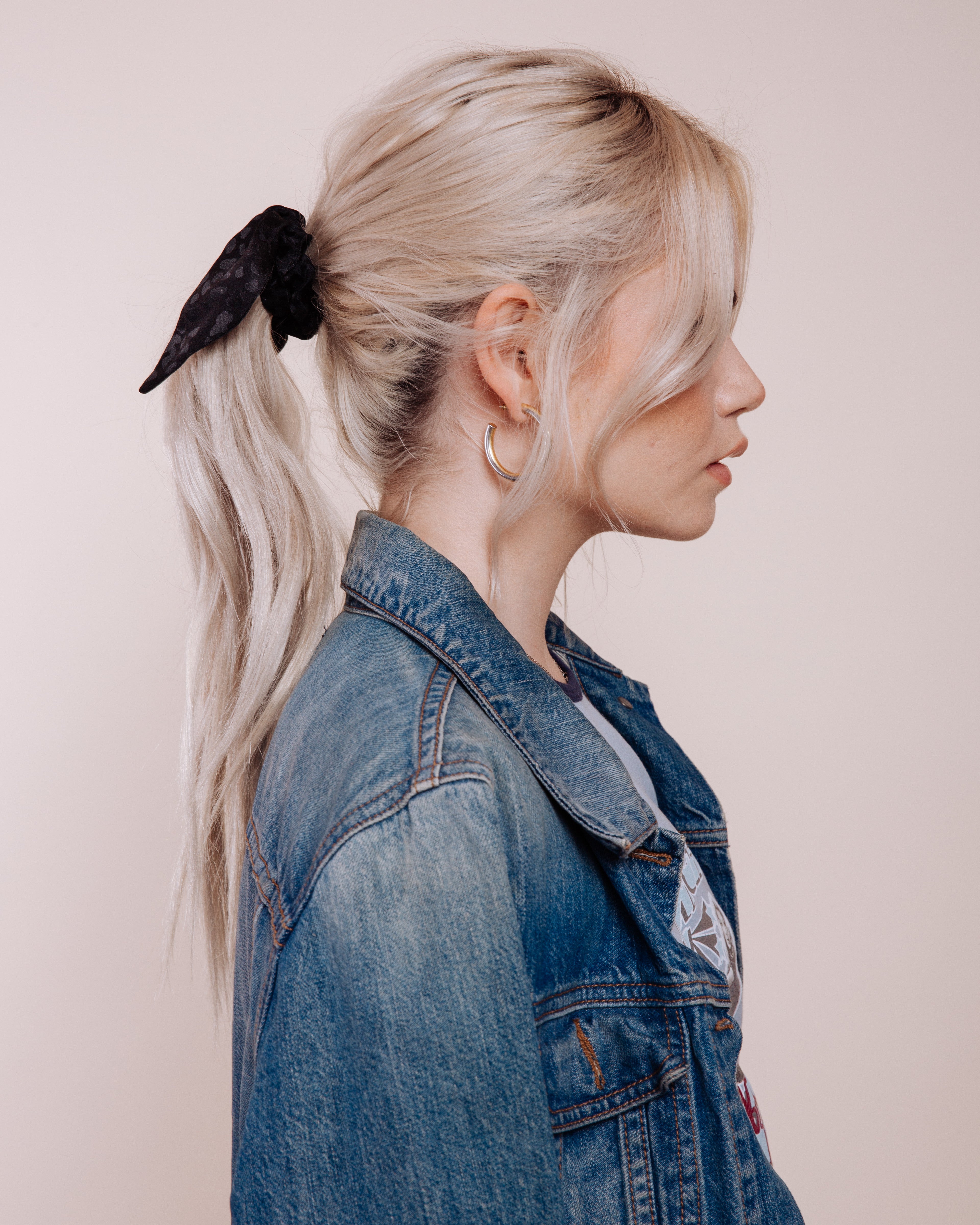 Tiny Dancer: Black - Scrunchie Tie