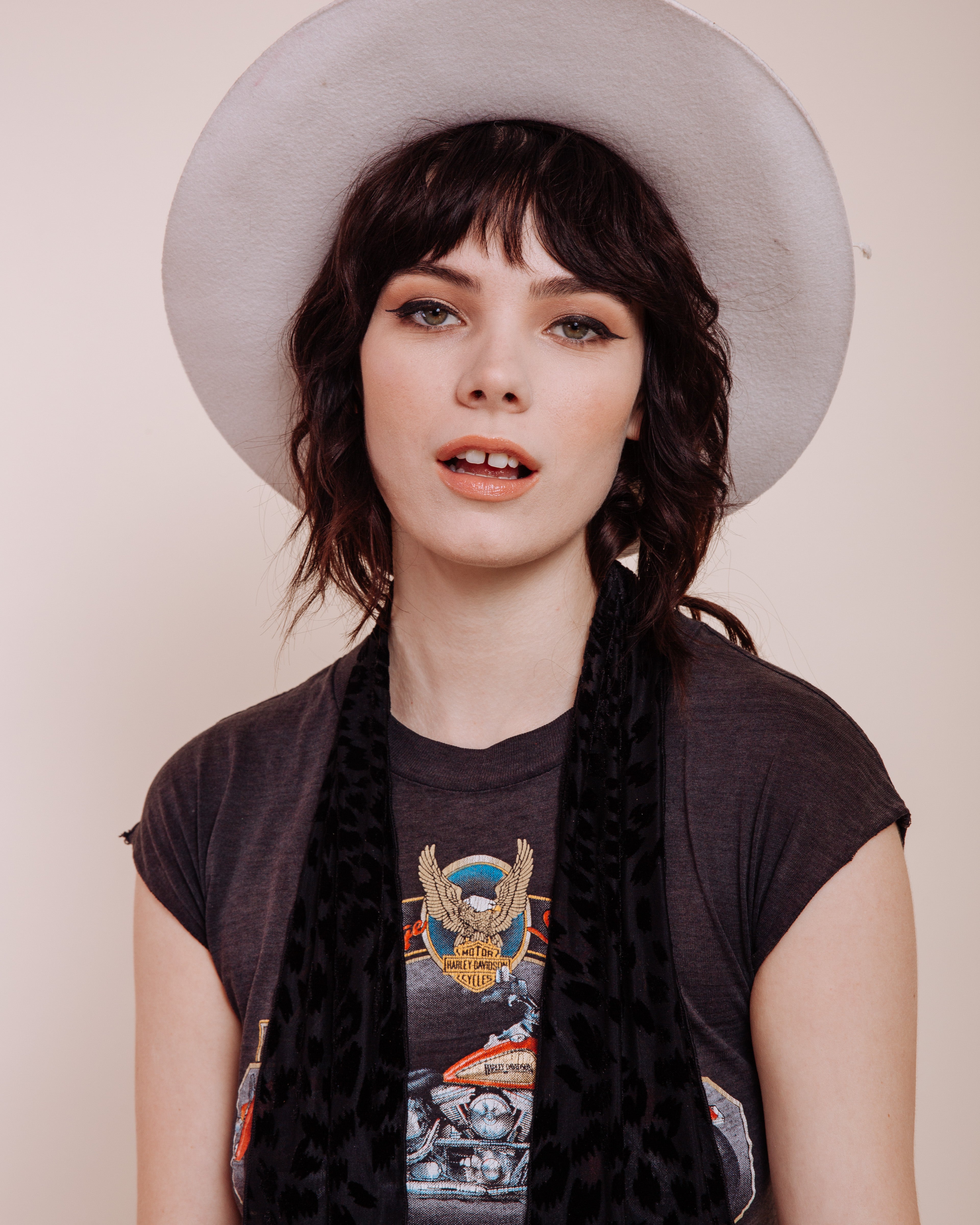Foxey Lady: Black - Skinny Scarf