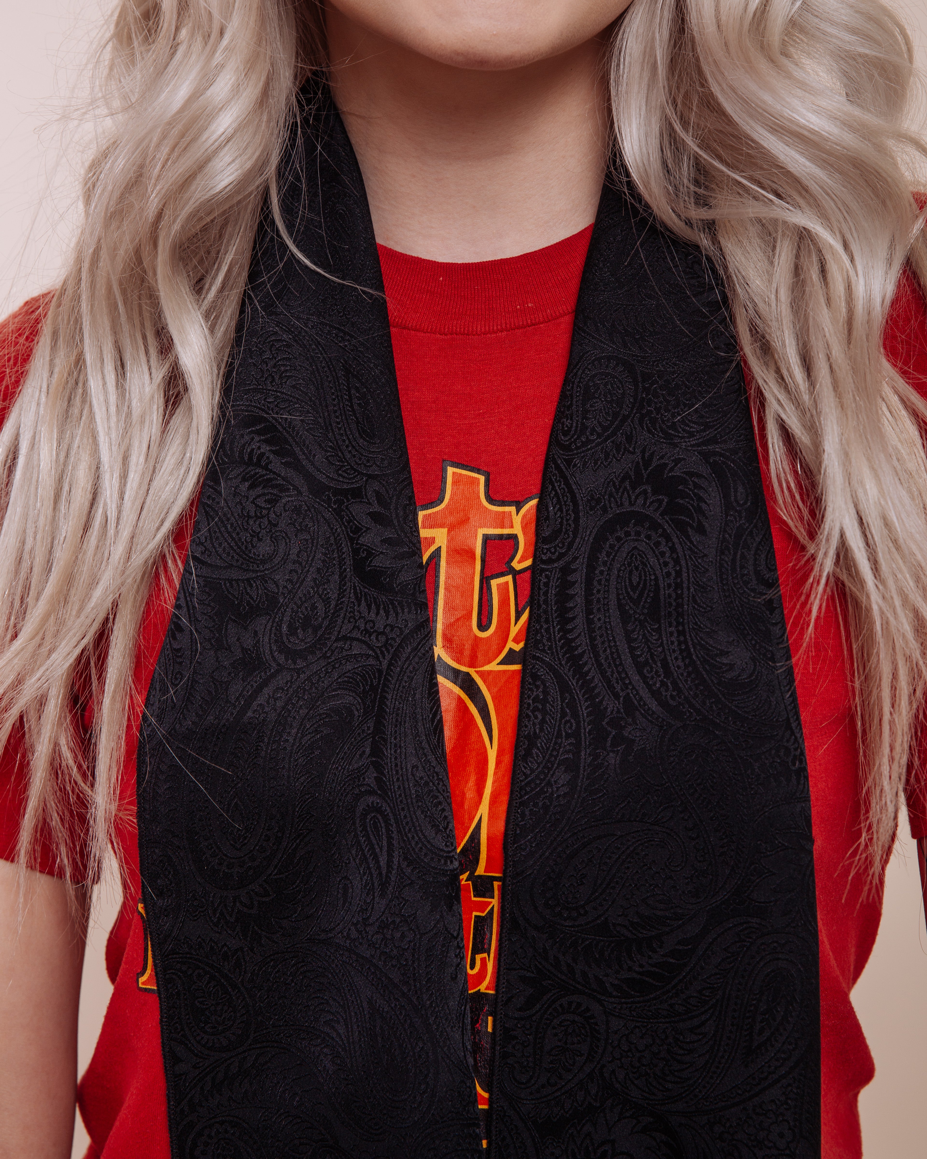 Baby Love: Black - Skinny Scarf