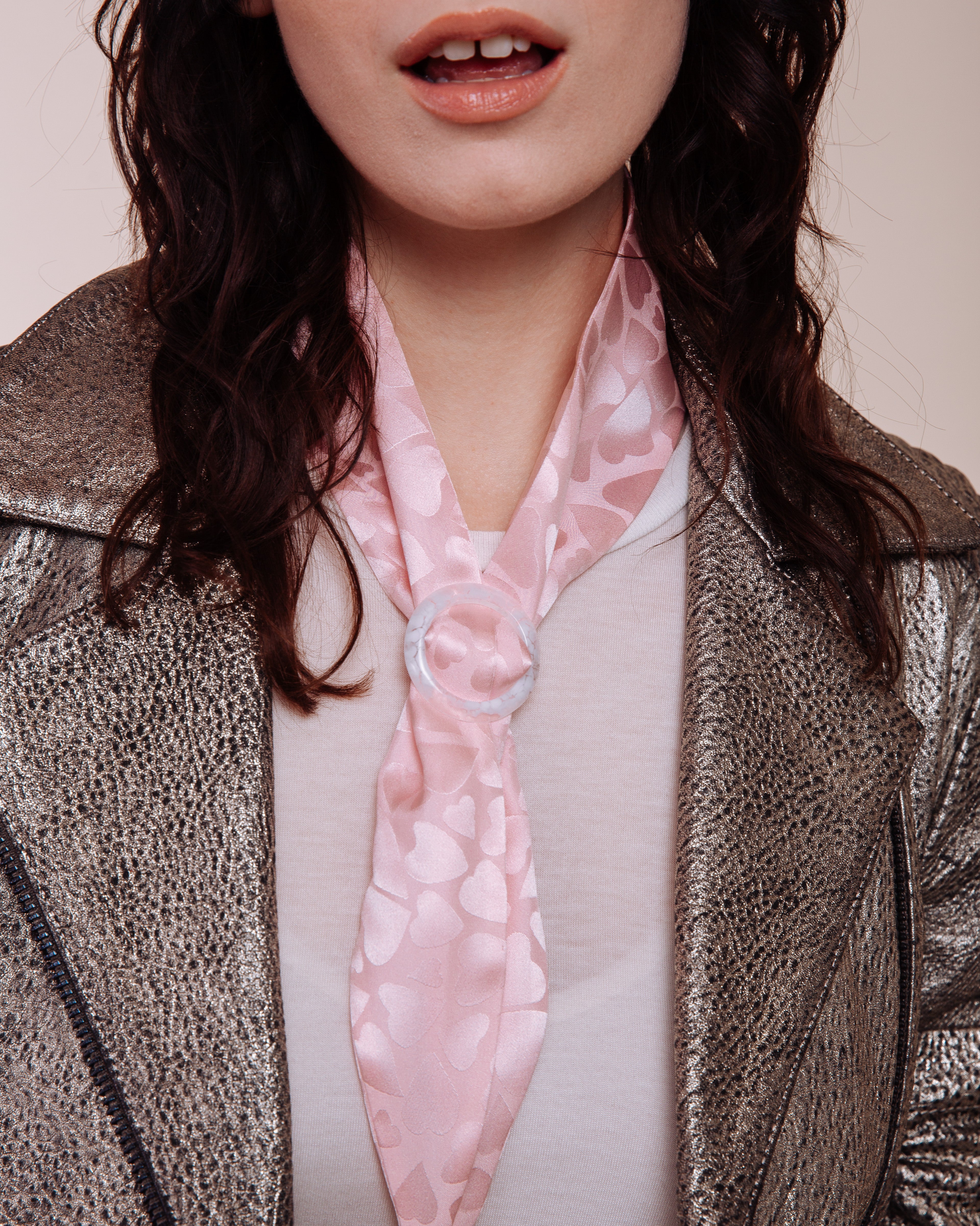 Queen of Hearts: Pink - Scarf Tie