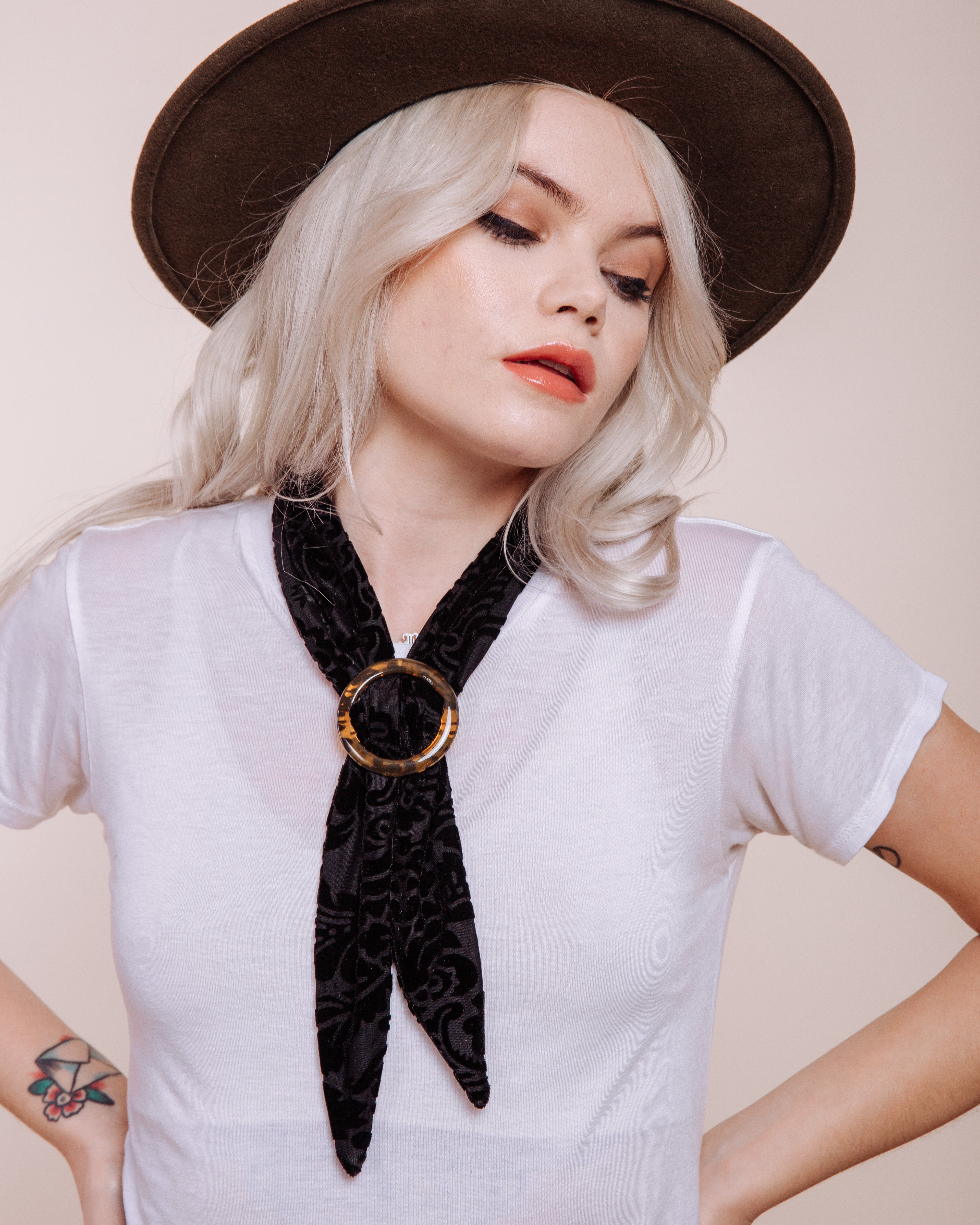 Tortoise Shell Scarf Slide