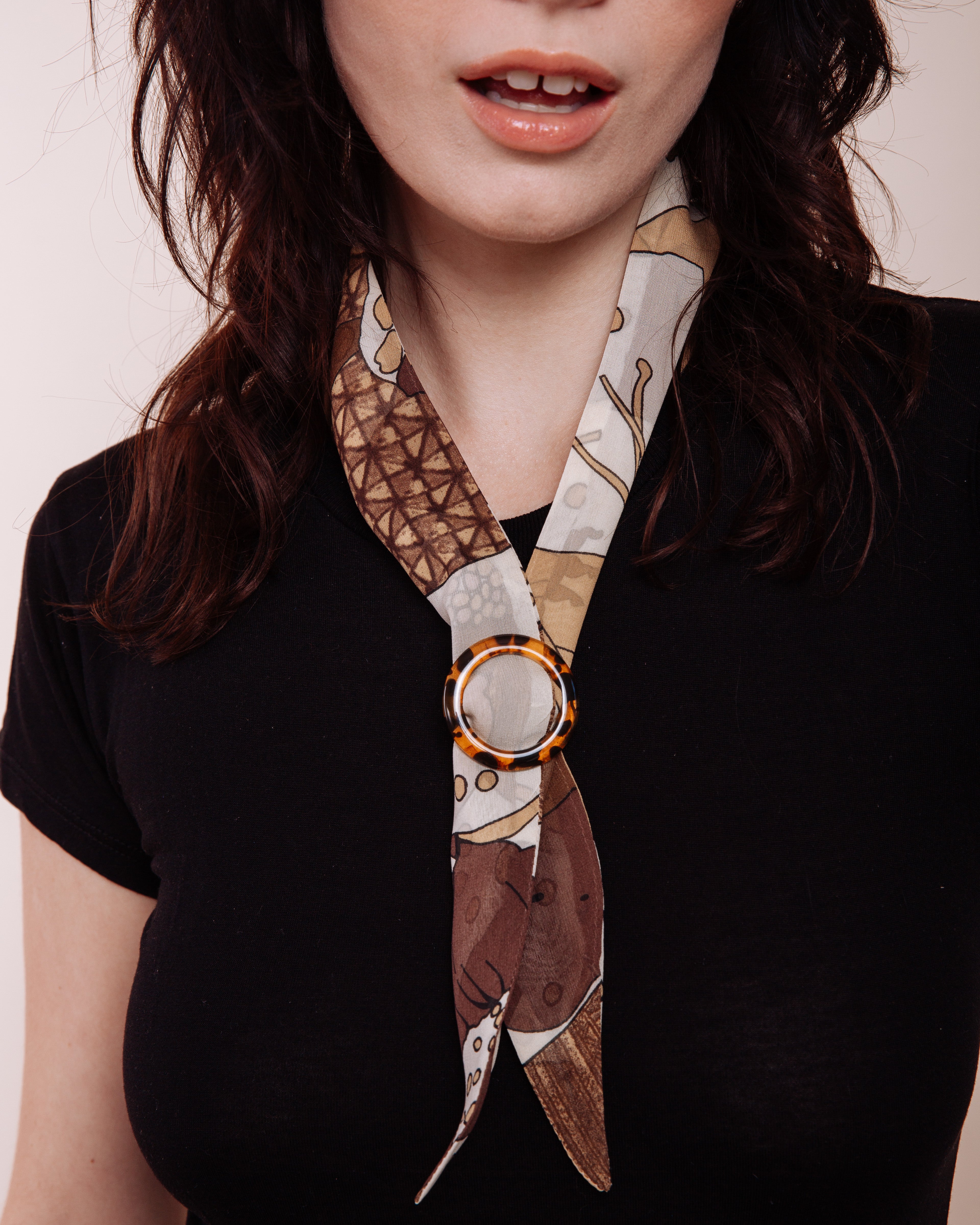 Tortoise Shell Scarf Slide
